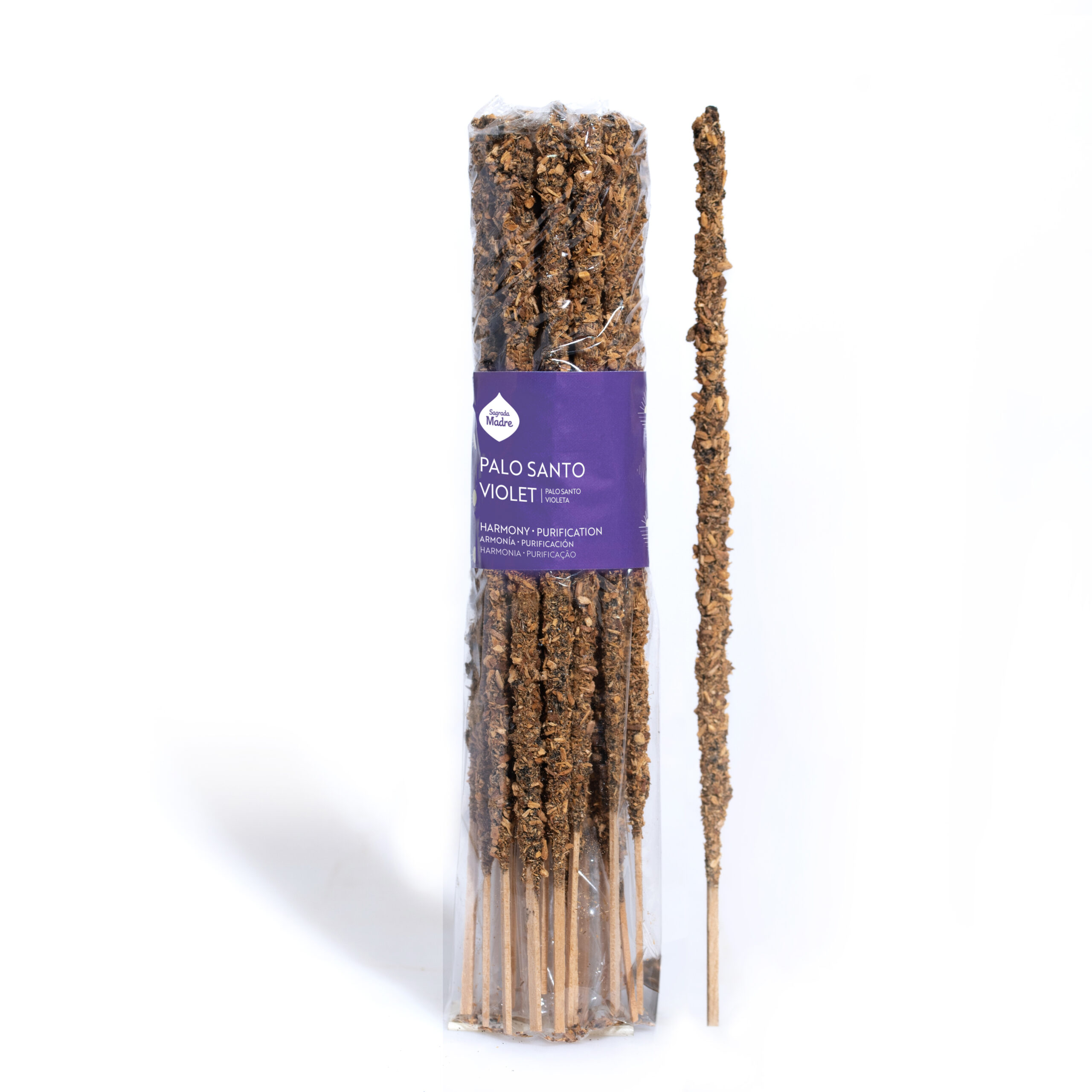 Incienso Sagrada Madre Palo Santo Violetas x20