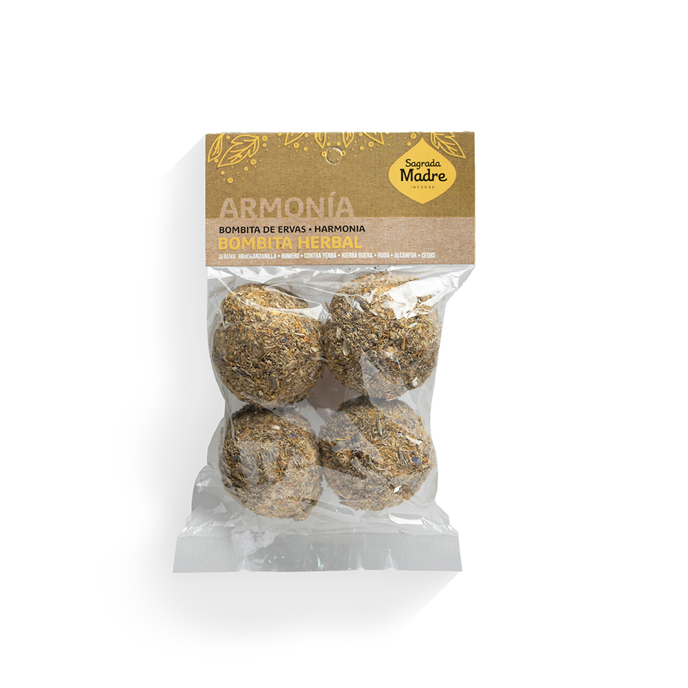Incienso Bombita Herbal Bolsita x4 Armonia