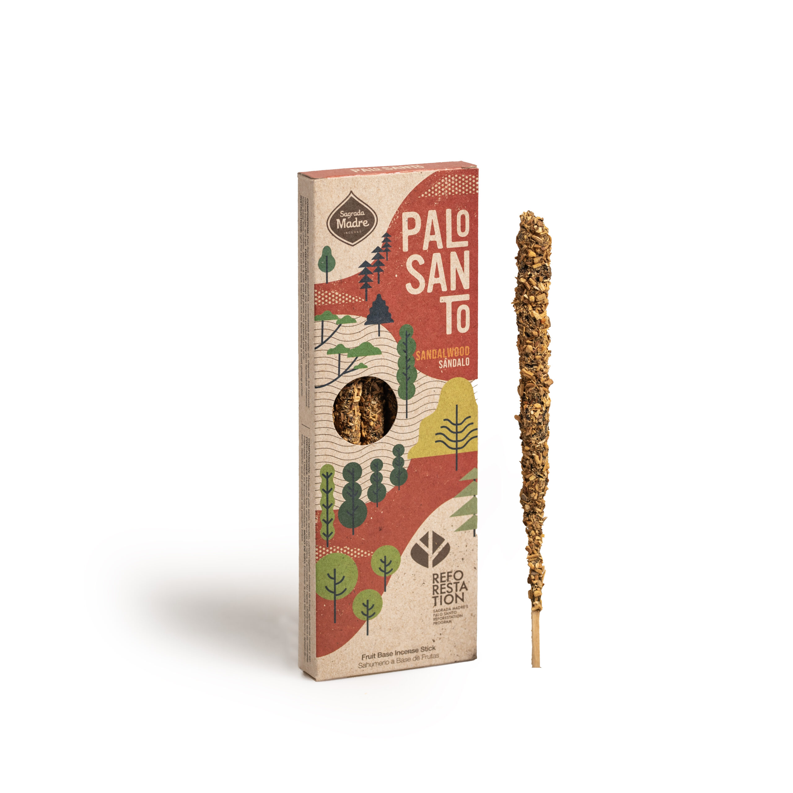 Incienso Linea Palo Santo Sustentable Sandalo x4 Corto