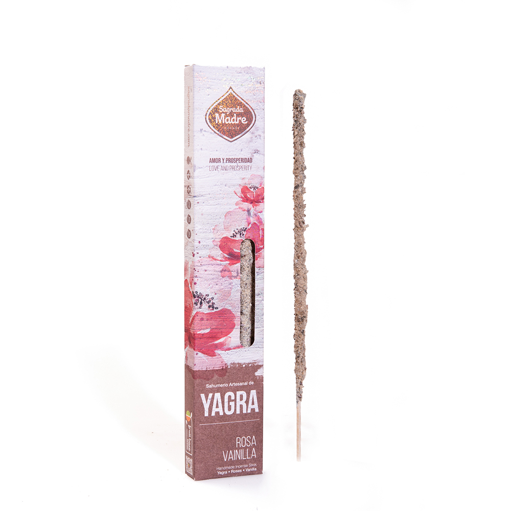 Incienso Yagra Rosa y Vainilla