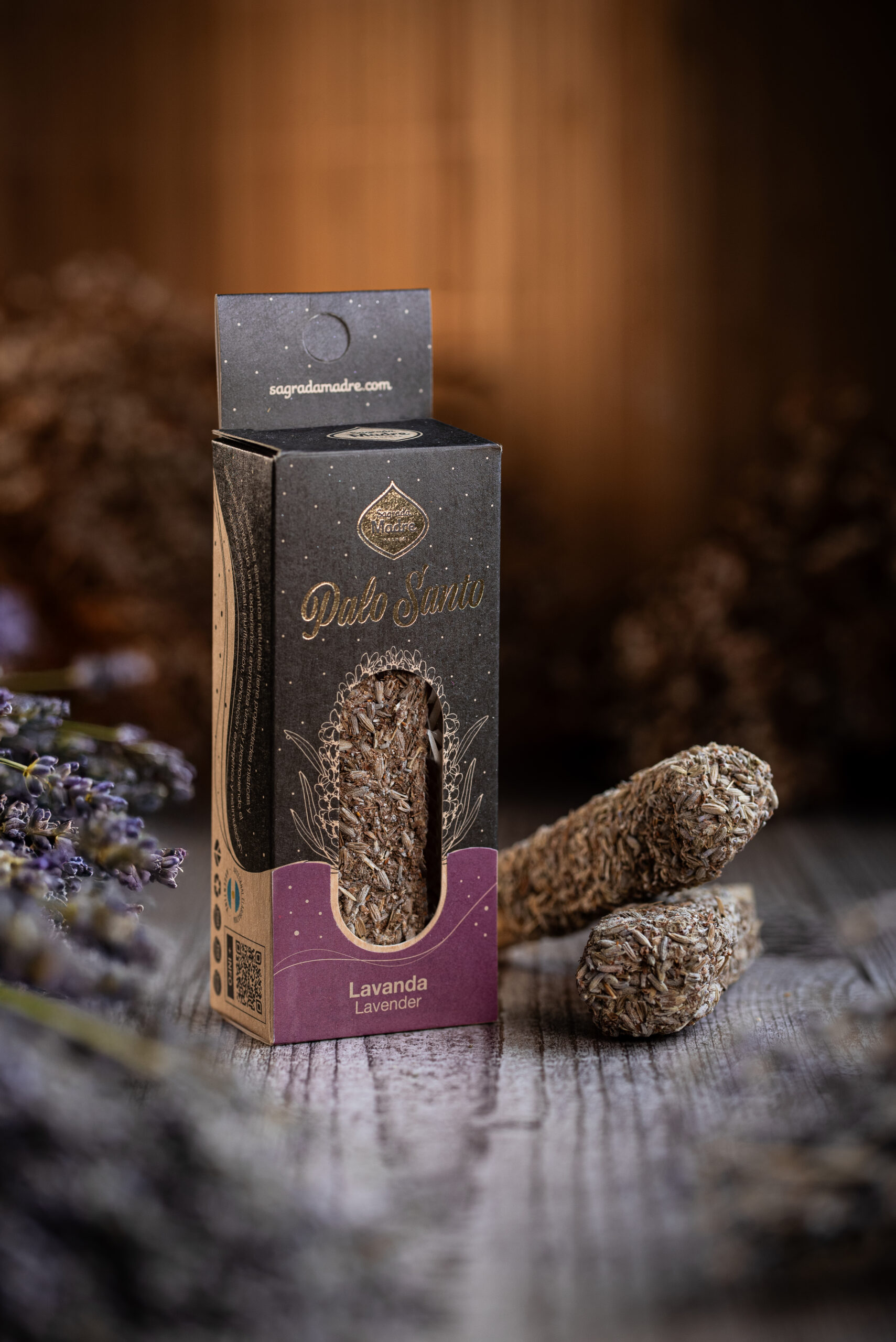 Stick de Palo Santo con Flores de Lavanda de La Patagonia - Imagen 4