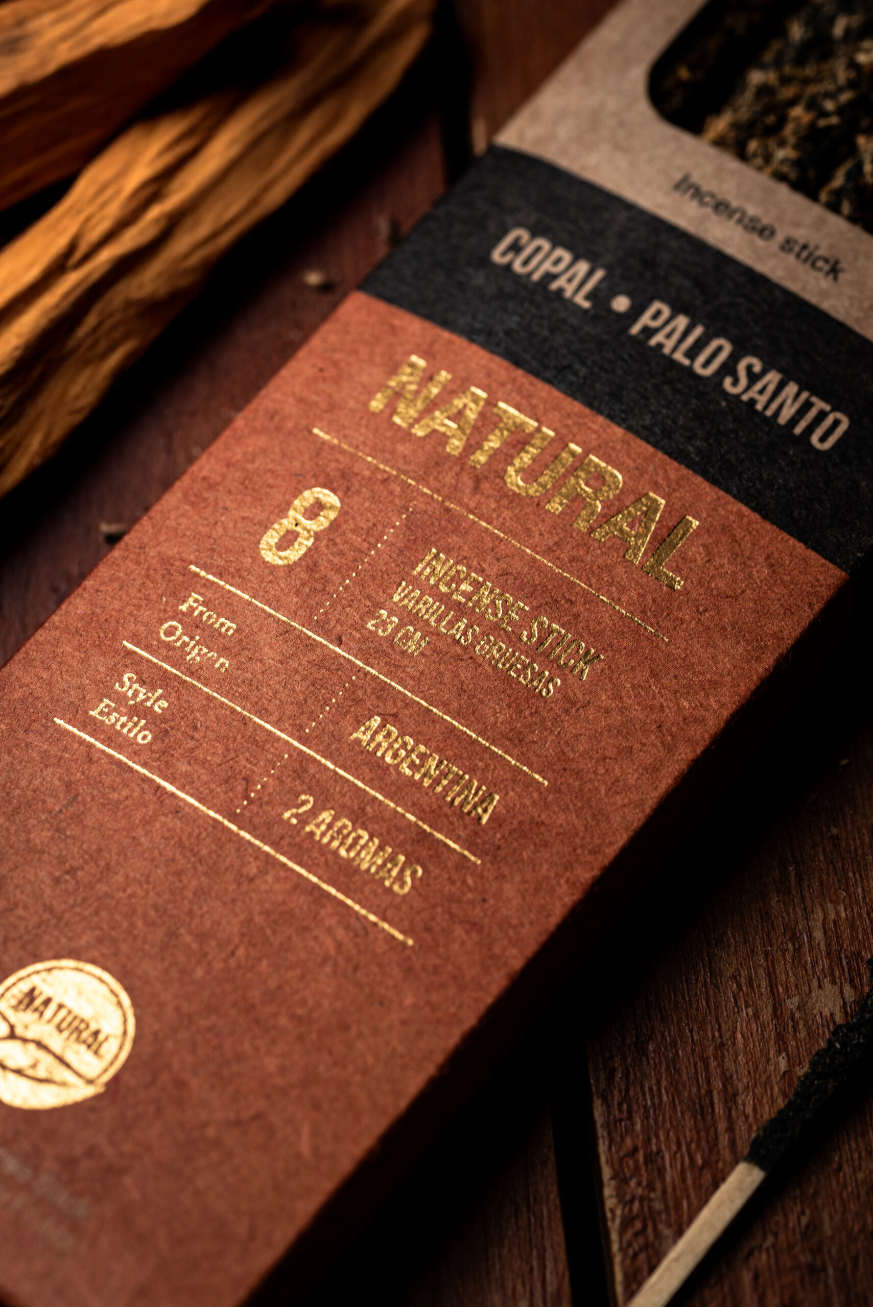 Incienso Natural Doble Aroma - Copal y Palo Santo - Imagen 5
