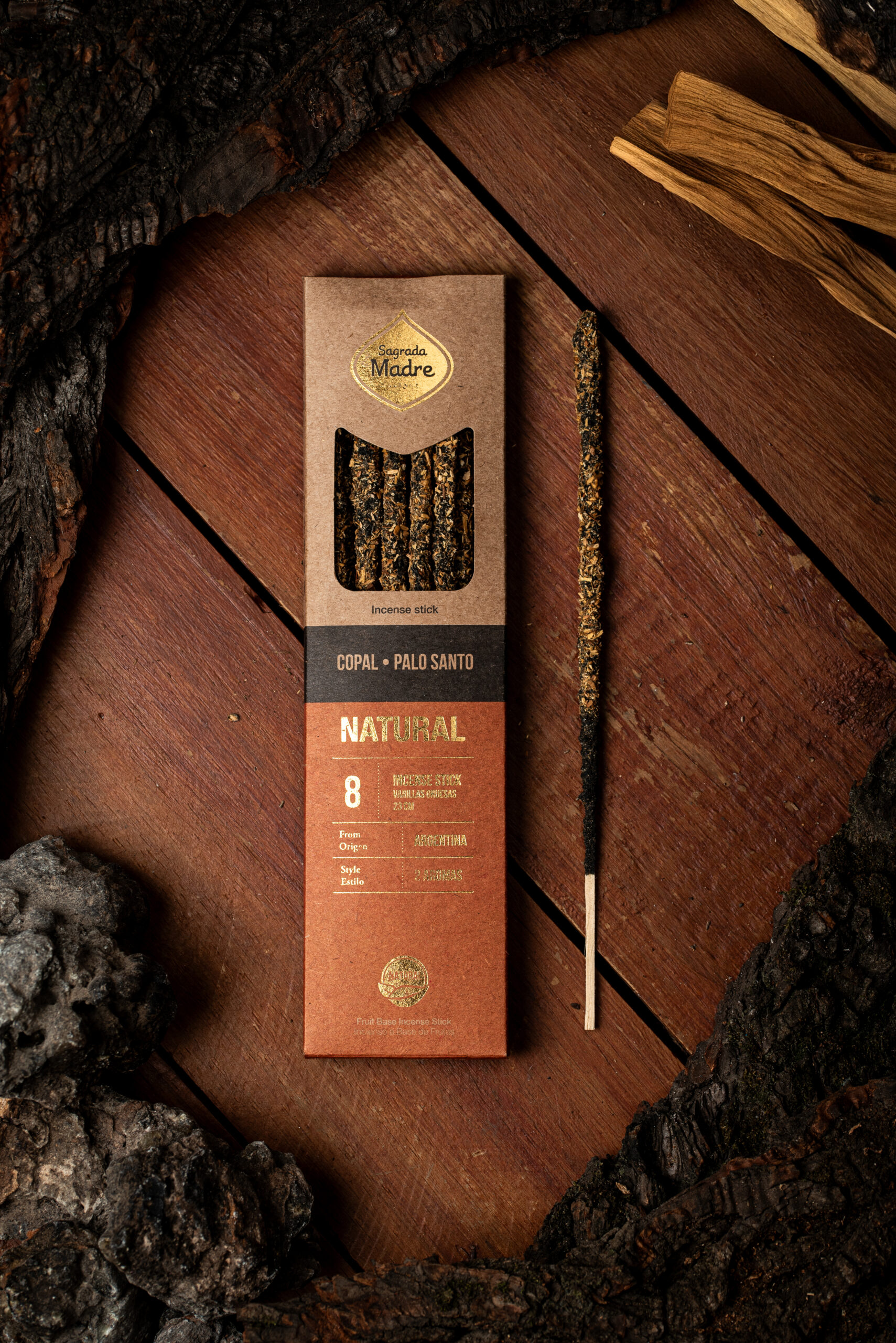 Incienso Natural Doble Aroma - Copal y Palo Santo - Imagen 4