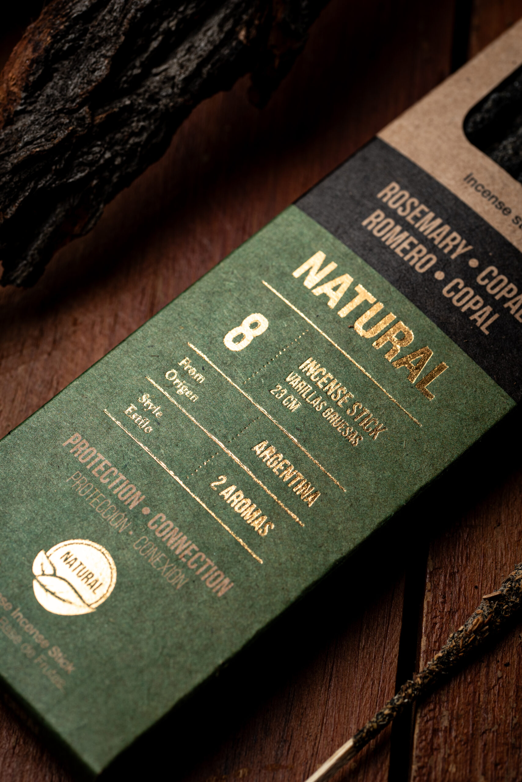 Incienso Natural Doble Aroma - Copal y Romero - Imagen 5