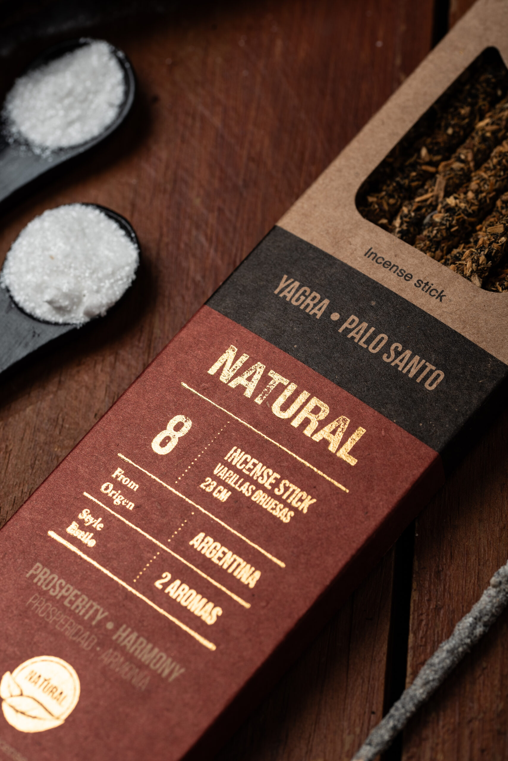 Incienso Natural Doble Aroma - Yagra y Palo Santo - Imagen 4