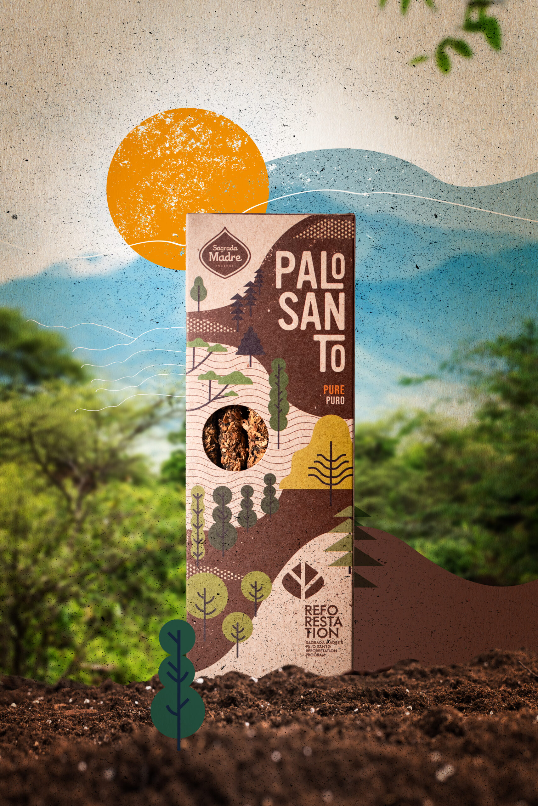 Incienso Linea Palo Santo Sustentable Puro x4 Corto - Imagen 4
