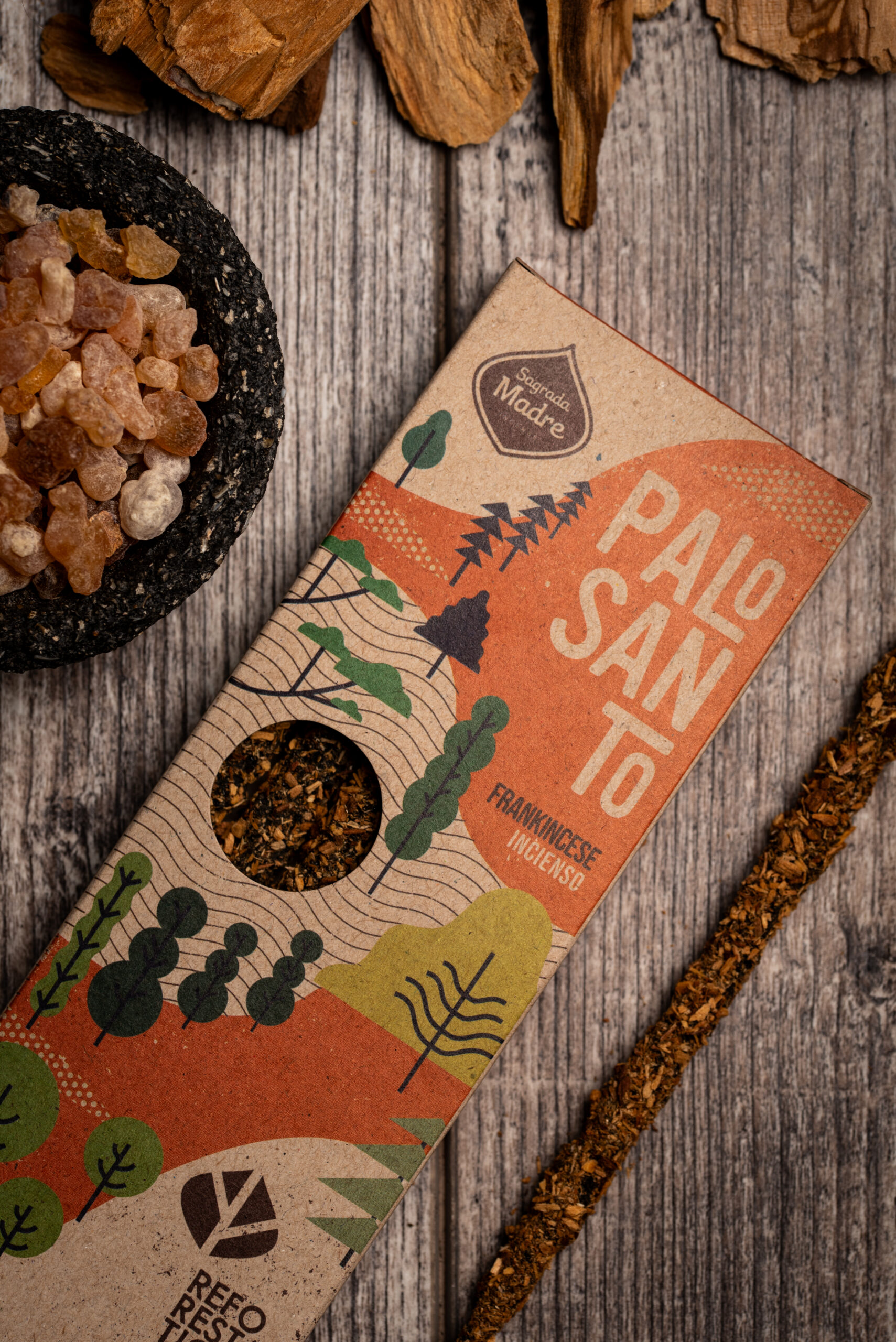 Incienso Linea Palo Santo Sustentable Incienso x4 Corto - Imagen 6