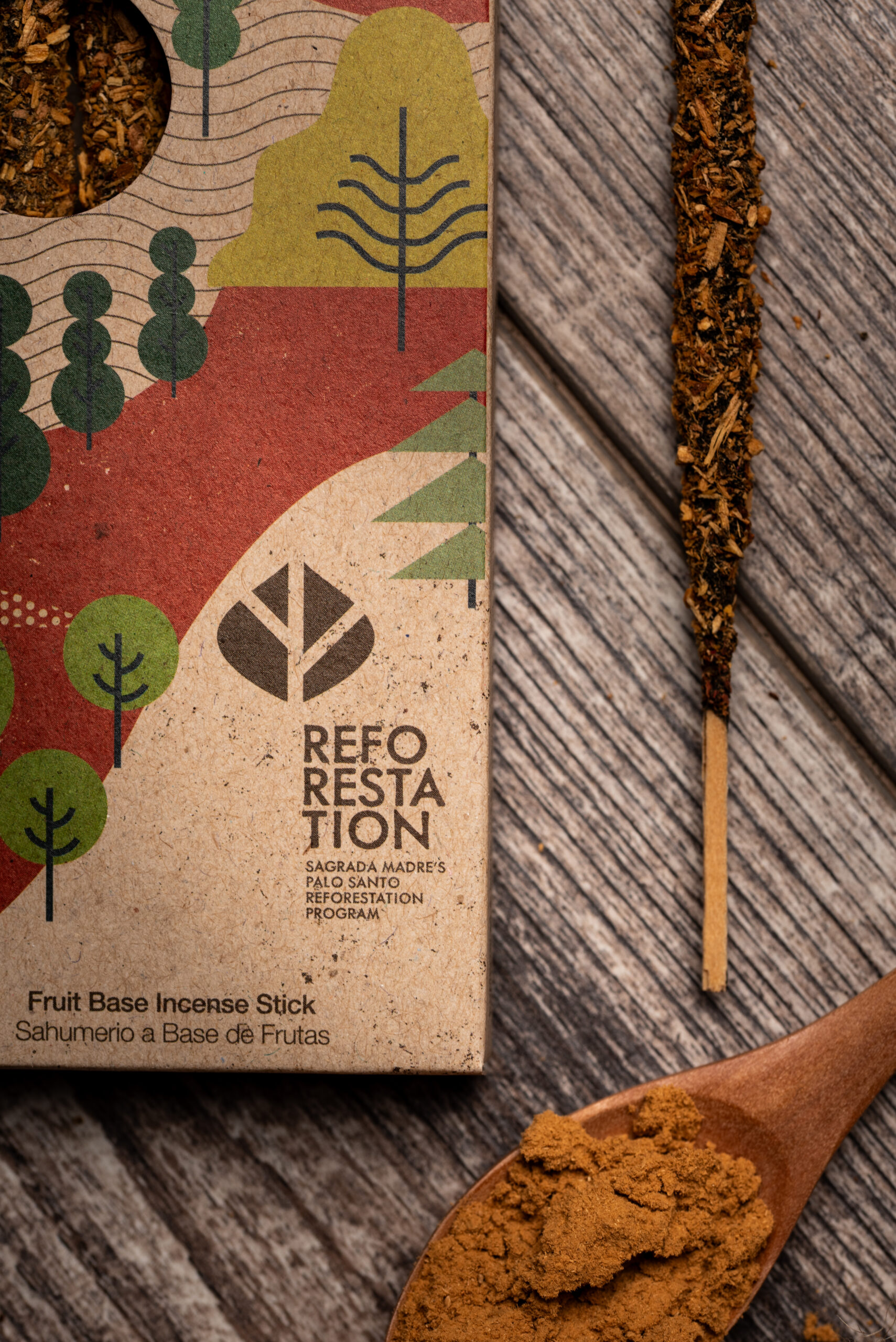 Incienso Linea Palo Santo Sustentable Sandalo x4 Corto - Imagen 6