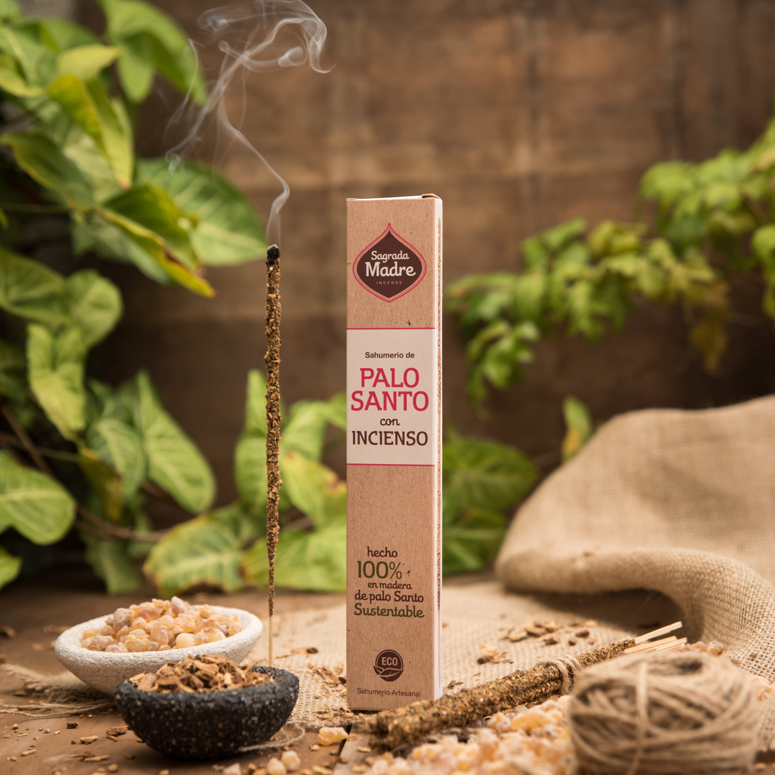 Sahumerio Palo Santo con Resina de Incienso - Imagen 8
