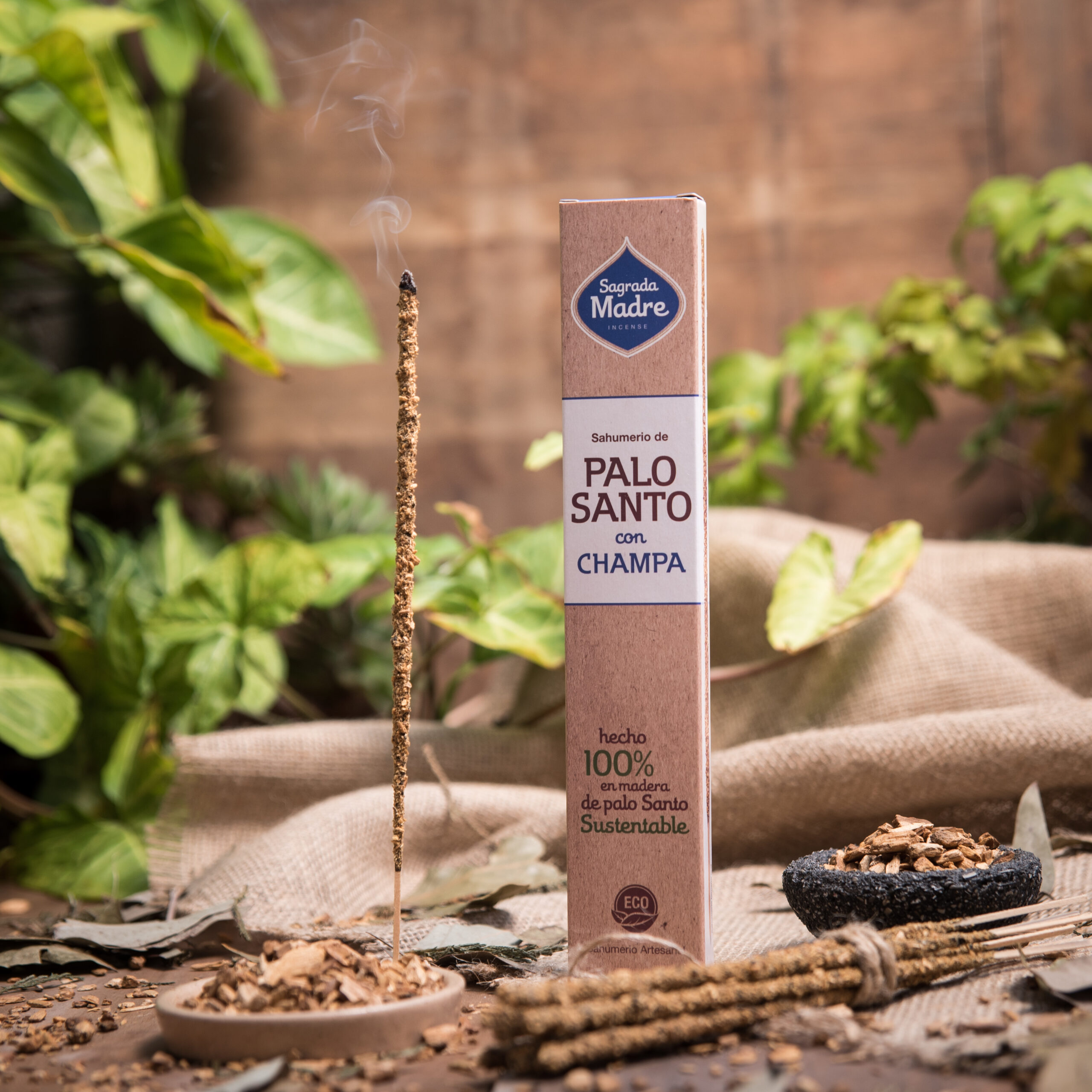 Sahumerio Palo Santo con Champa - Imagen 7
