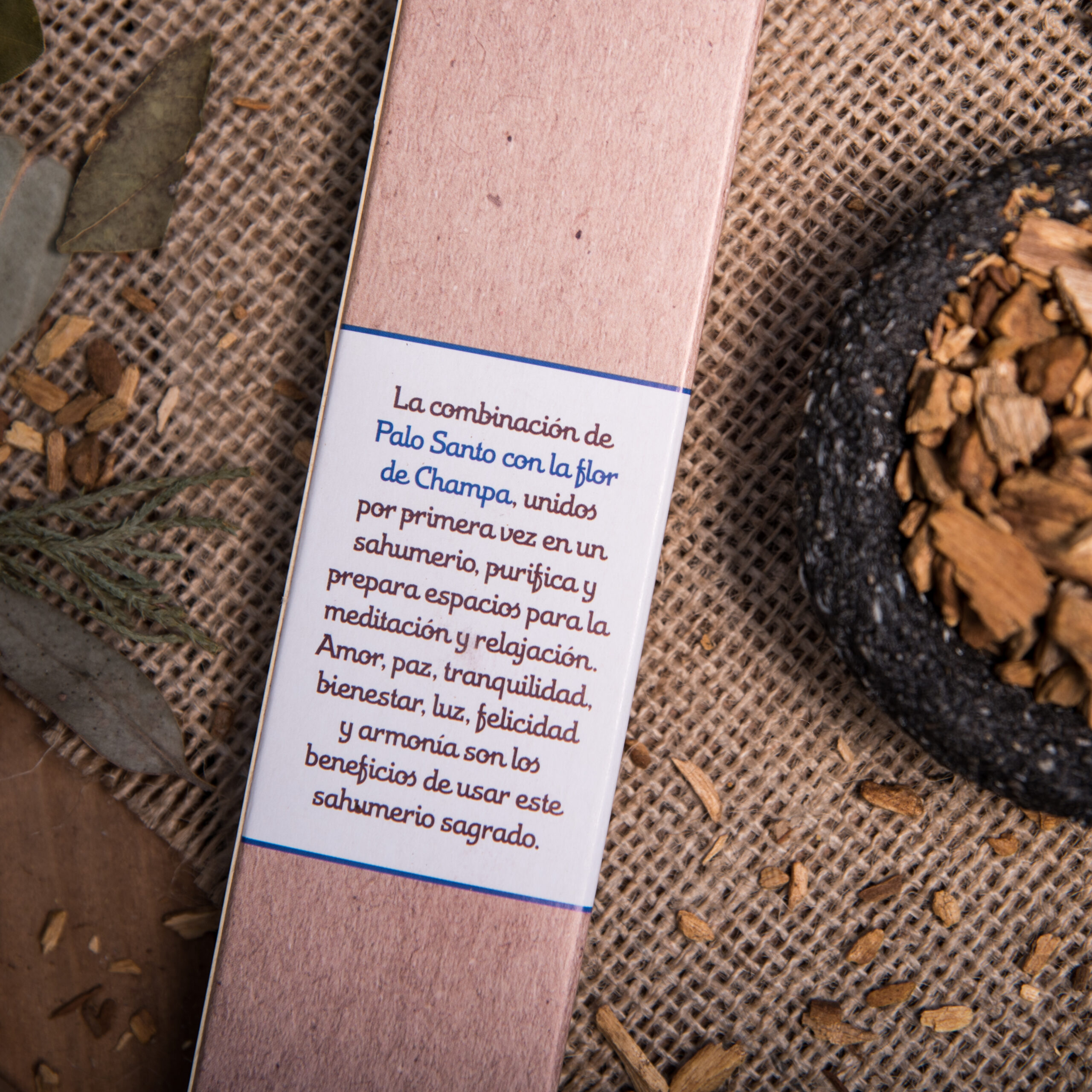 Sahumerio Palo Santo con Champa - Imagen 6