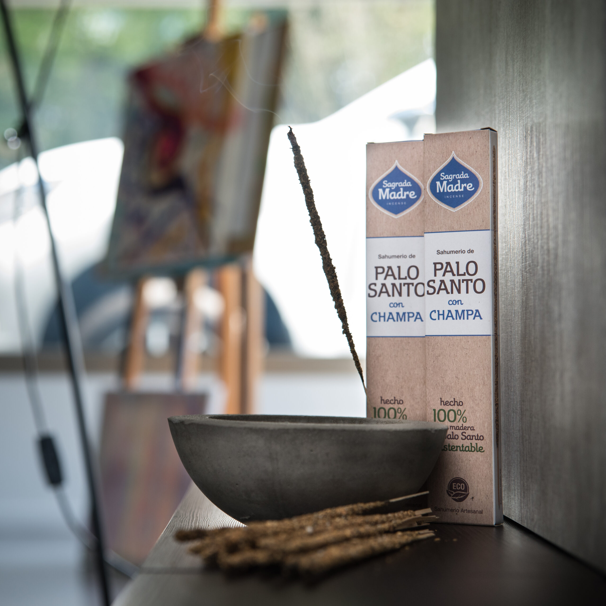 Sahumerio Palo Santo con Champa - Imagen 5