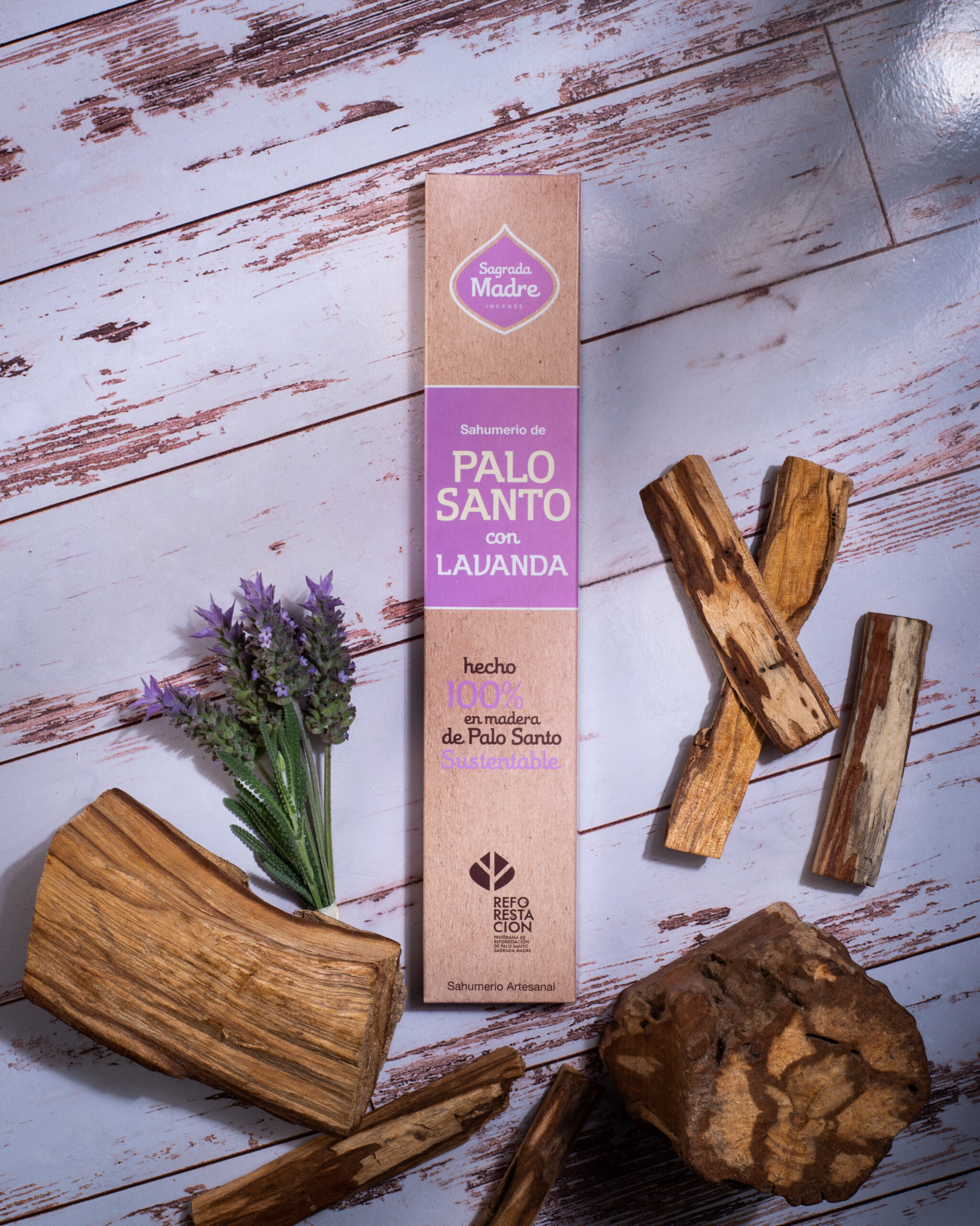Sahumerio Palo Santo con Lavanda - Imagen 2