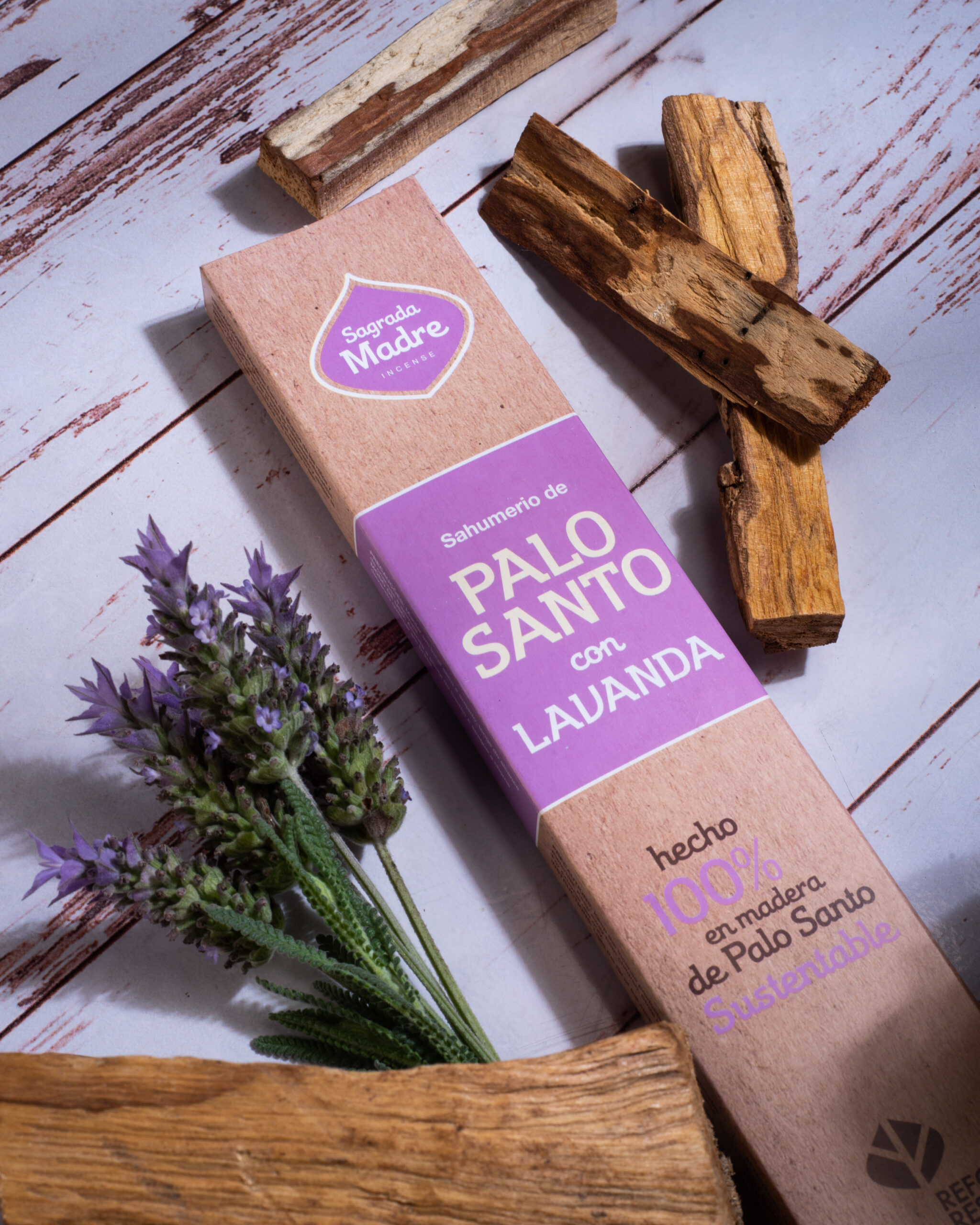 Sahumerio Palo Santo con Lavanda - Imagen 6