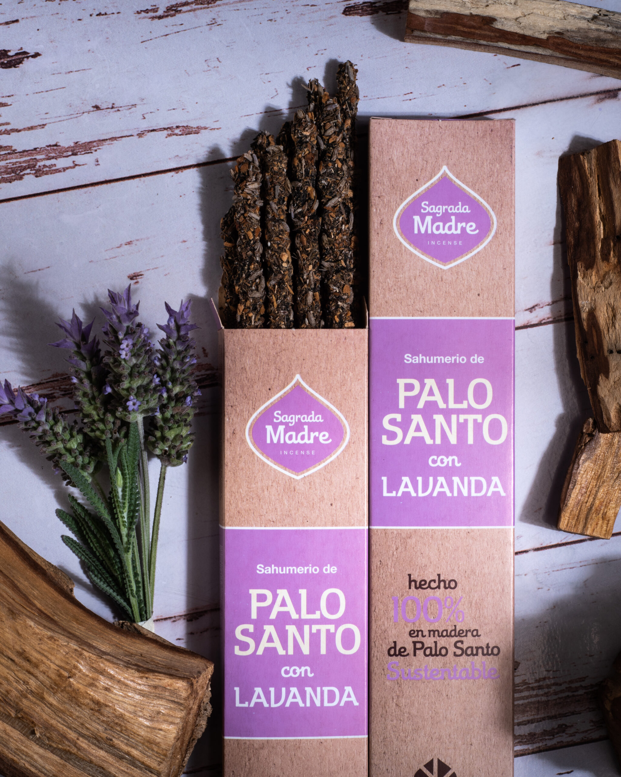 Sahumerio Palo Santo con Lavanda - Imagen 5