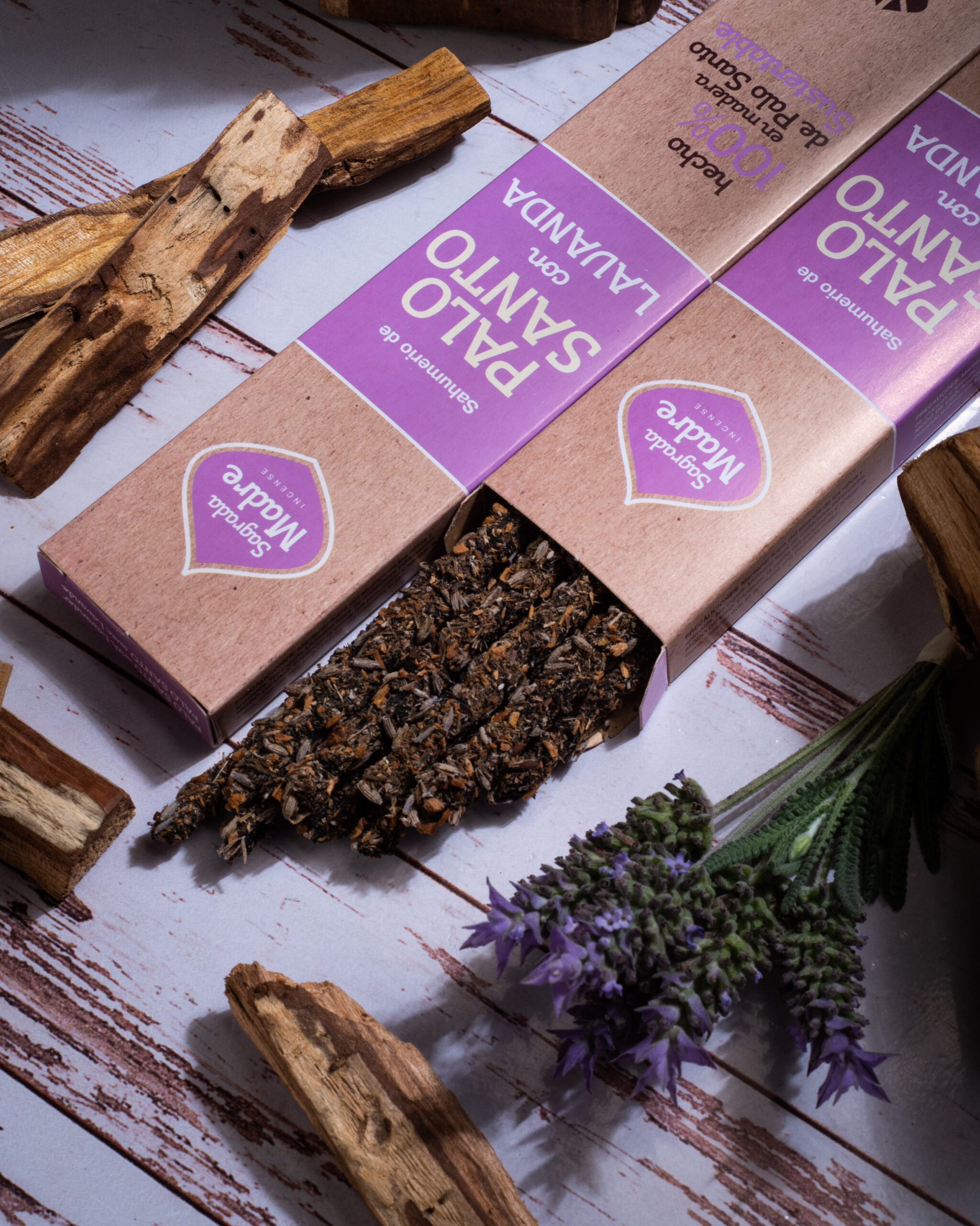 Sahumerio Palo Santo con Lavanda - Imagen 4