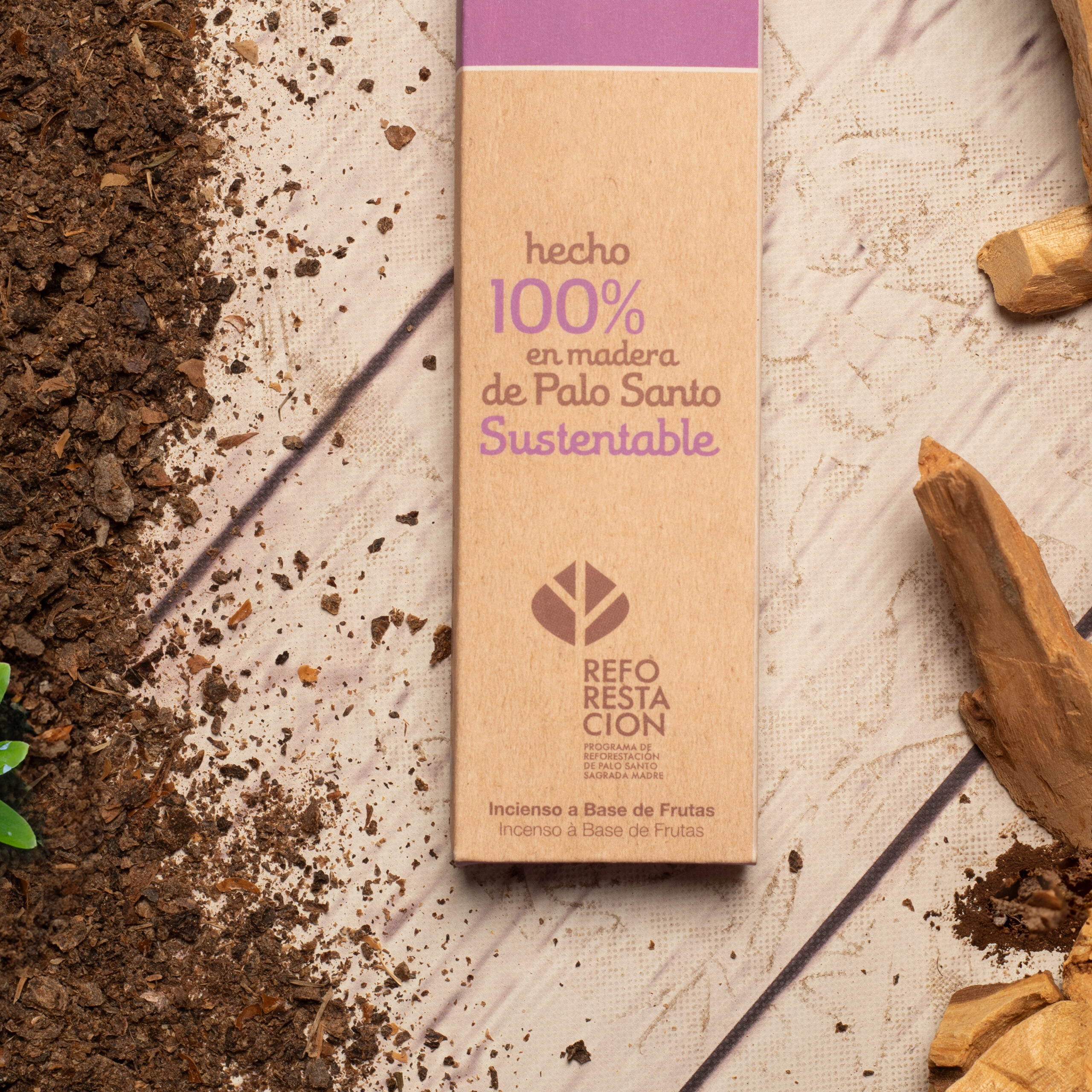 Sahumerio Palo Santo con Violetas - Imagen 3