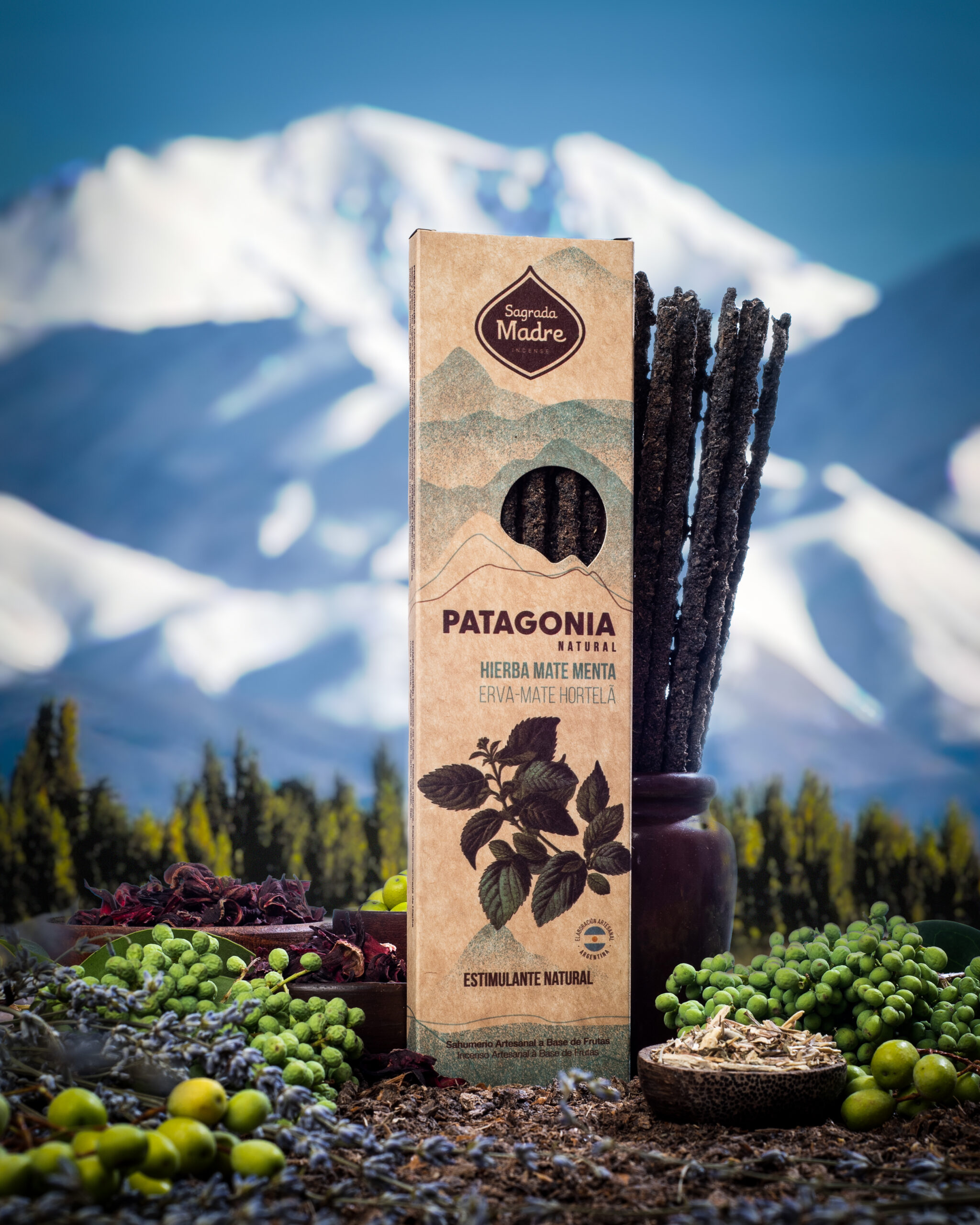 Incienso Patagonia Yerba Mate y Menta - Imagen 4