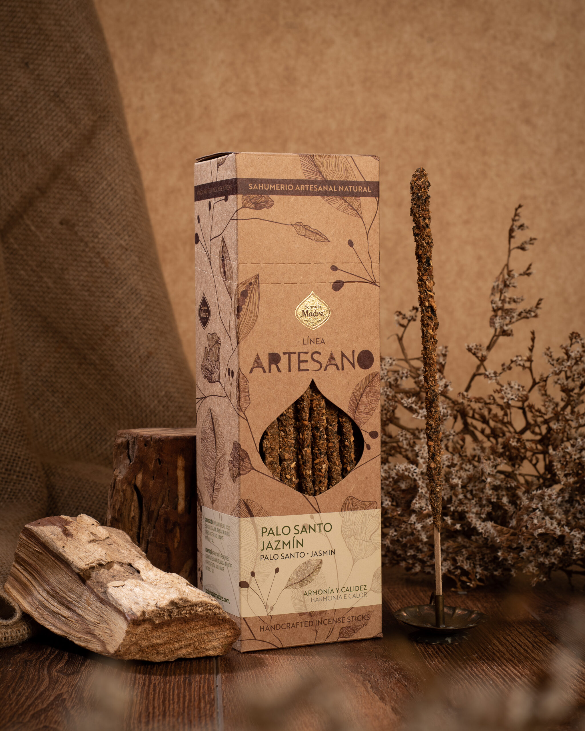 Incienso Artesano Palo Santo - Jazmín (Unidad)