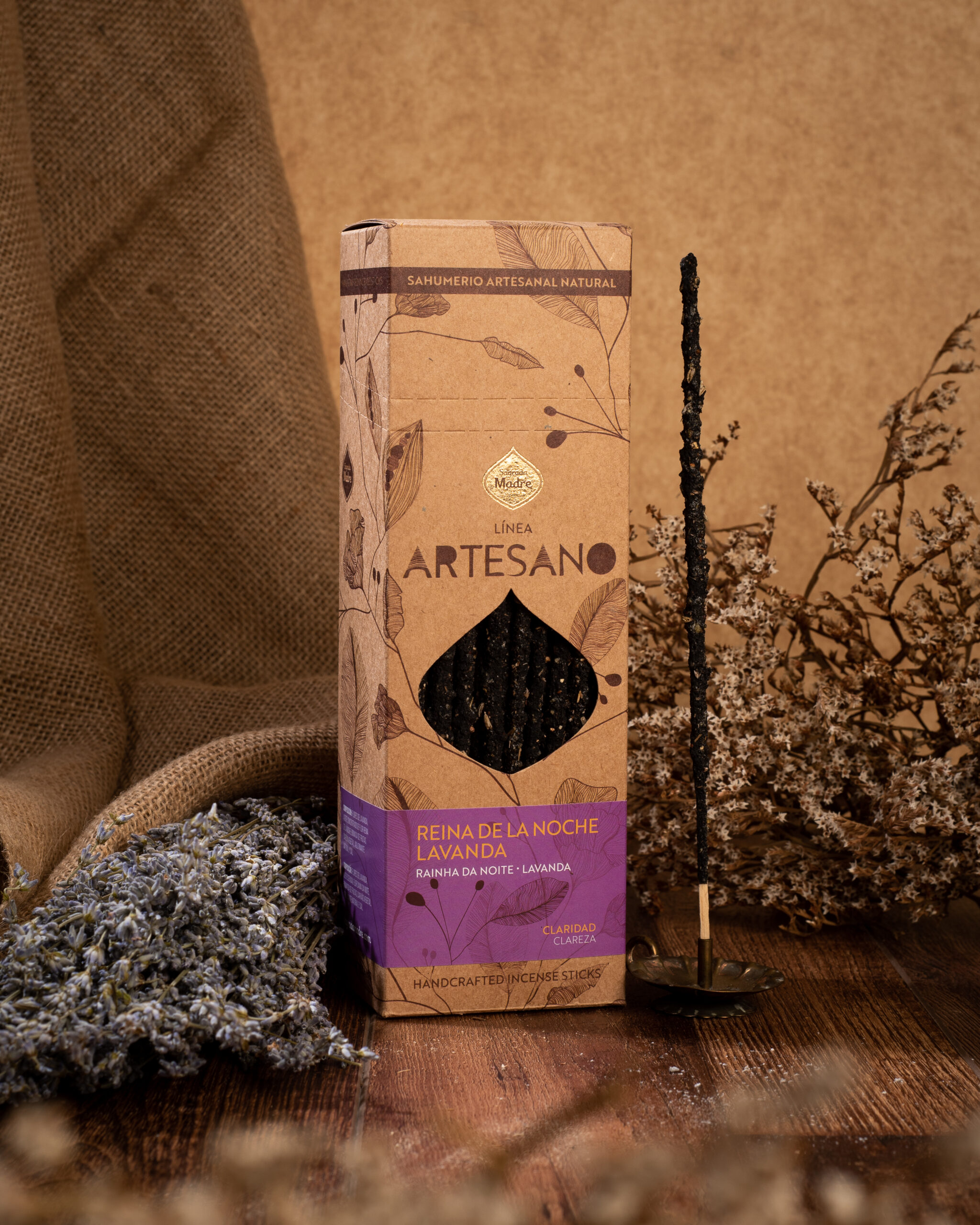 Incienso Artesano Reina de La Noche - Lavanda (Unidad)