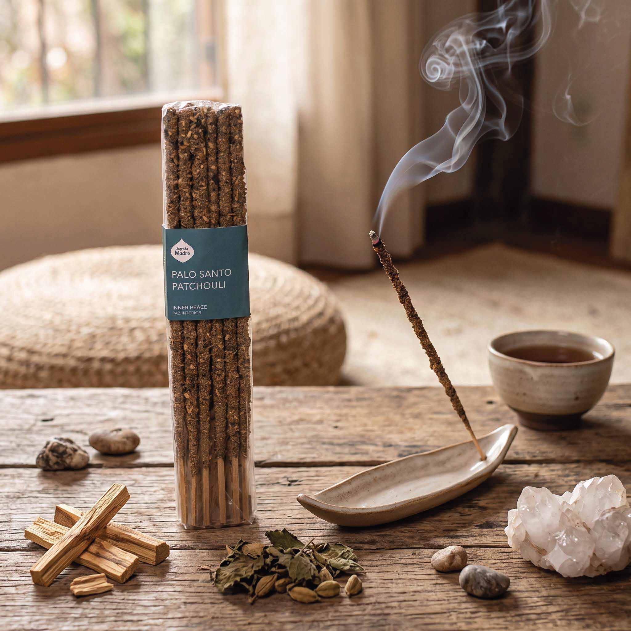 Incienso Sagrada Madre Palo Santo Pachulí (Unidad)