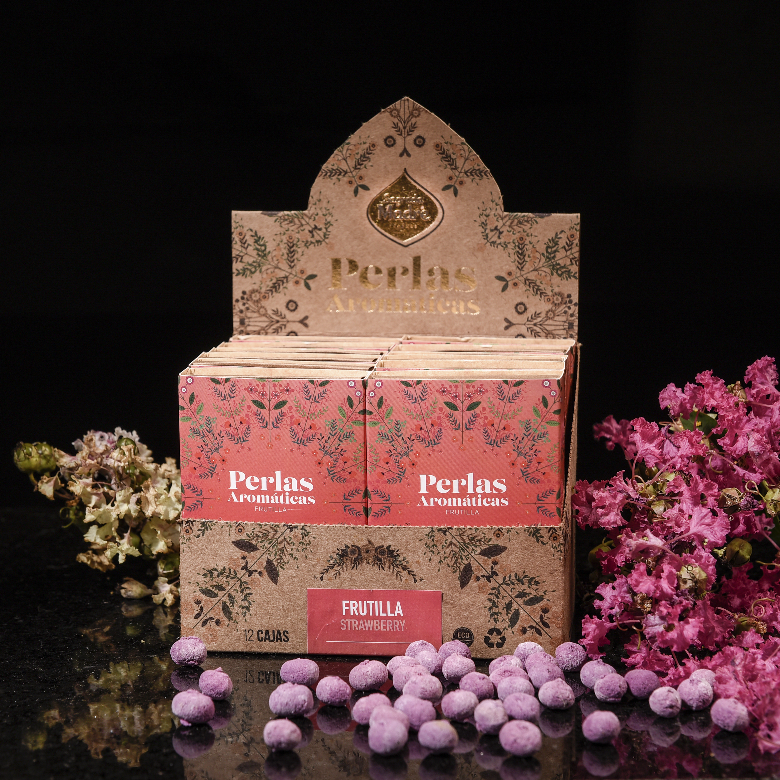 Perlas Aromáticas Frutilla Box x12
