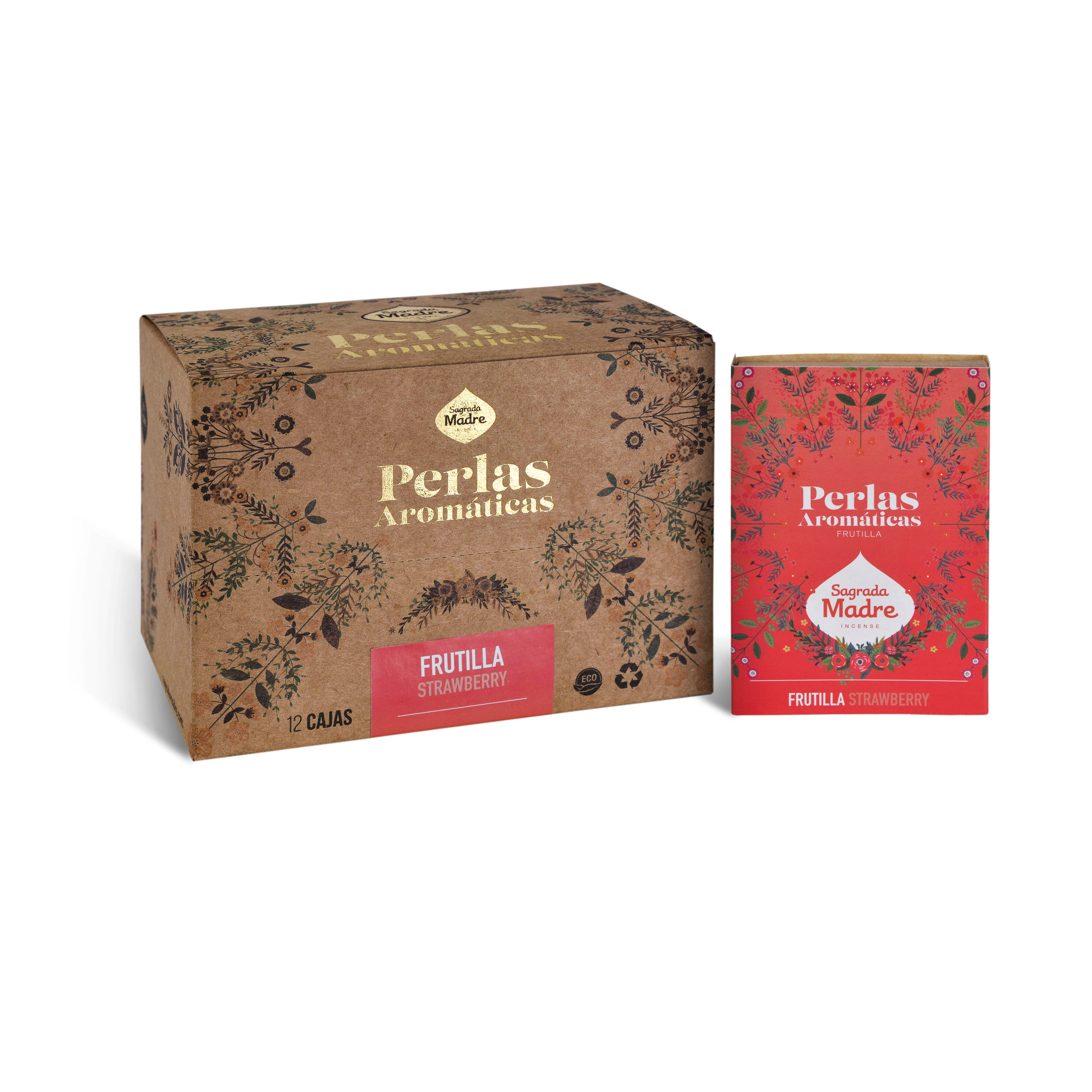 Perlas Aromáticas Frutilla Box x12