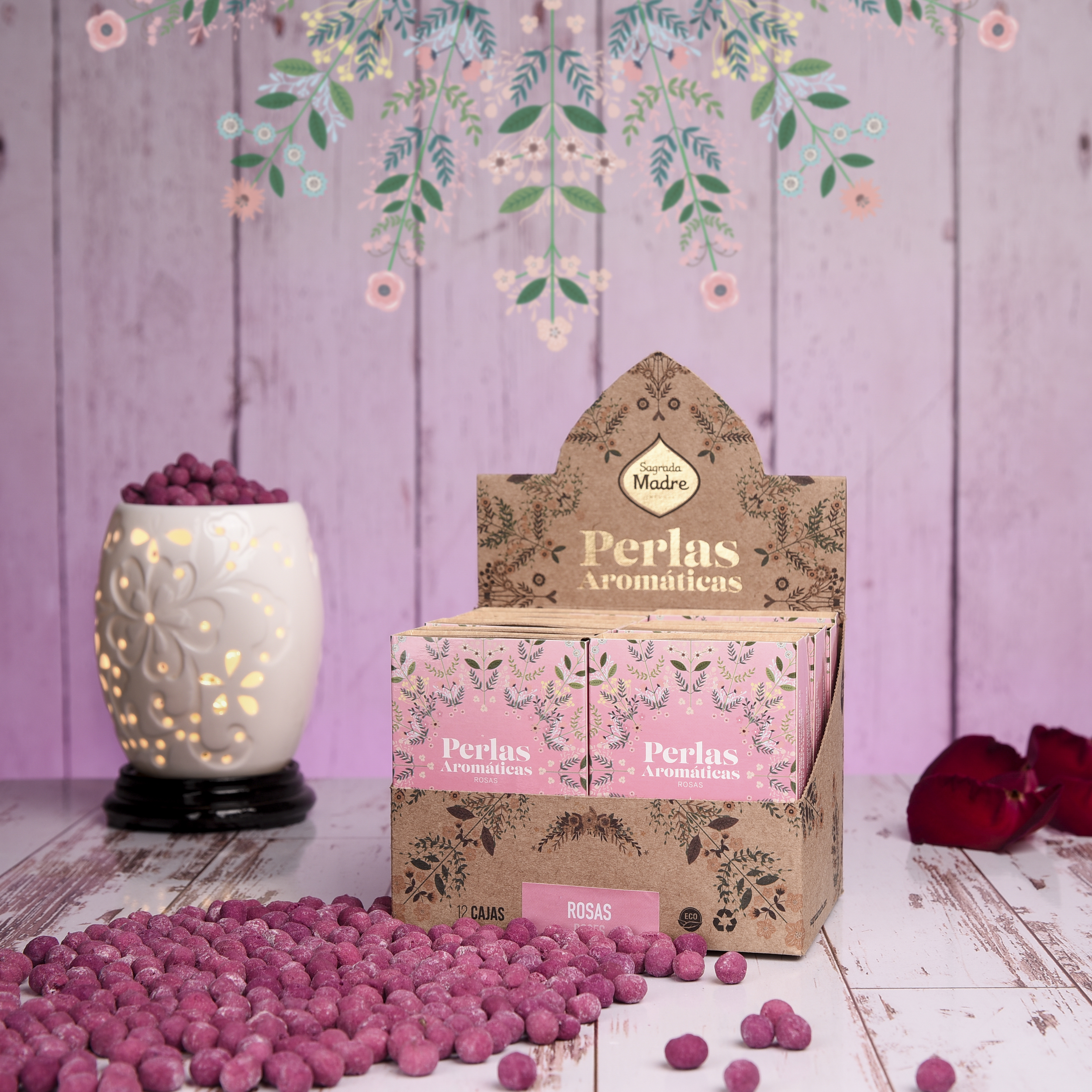 Perlas Aromáticas Rosa Box x12