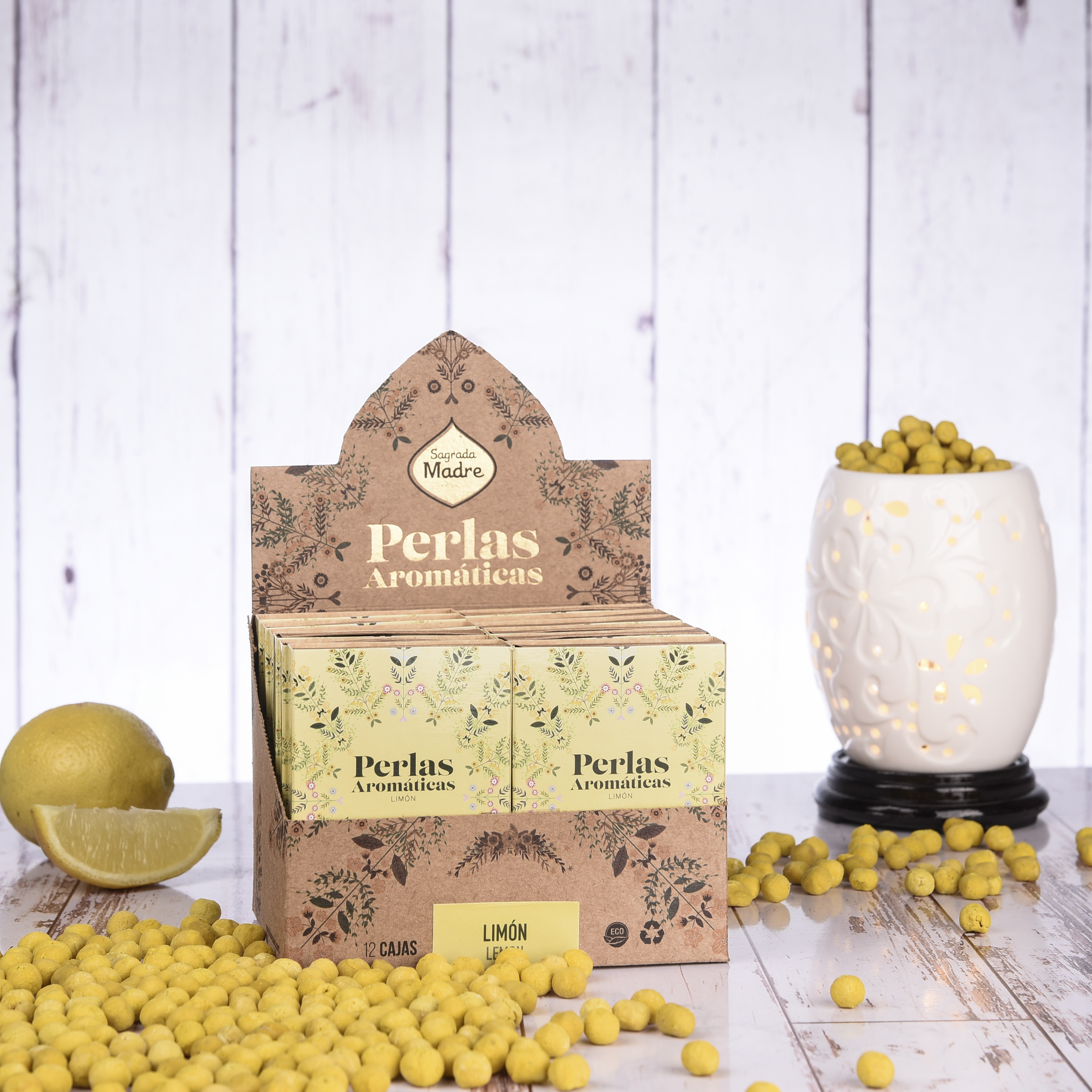 Perlas Aromáticas Limón Box x12