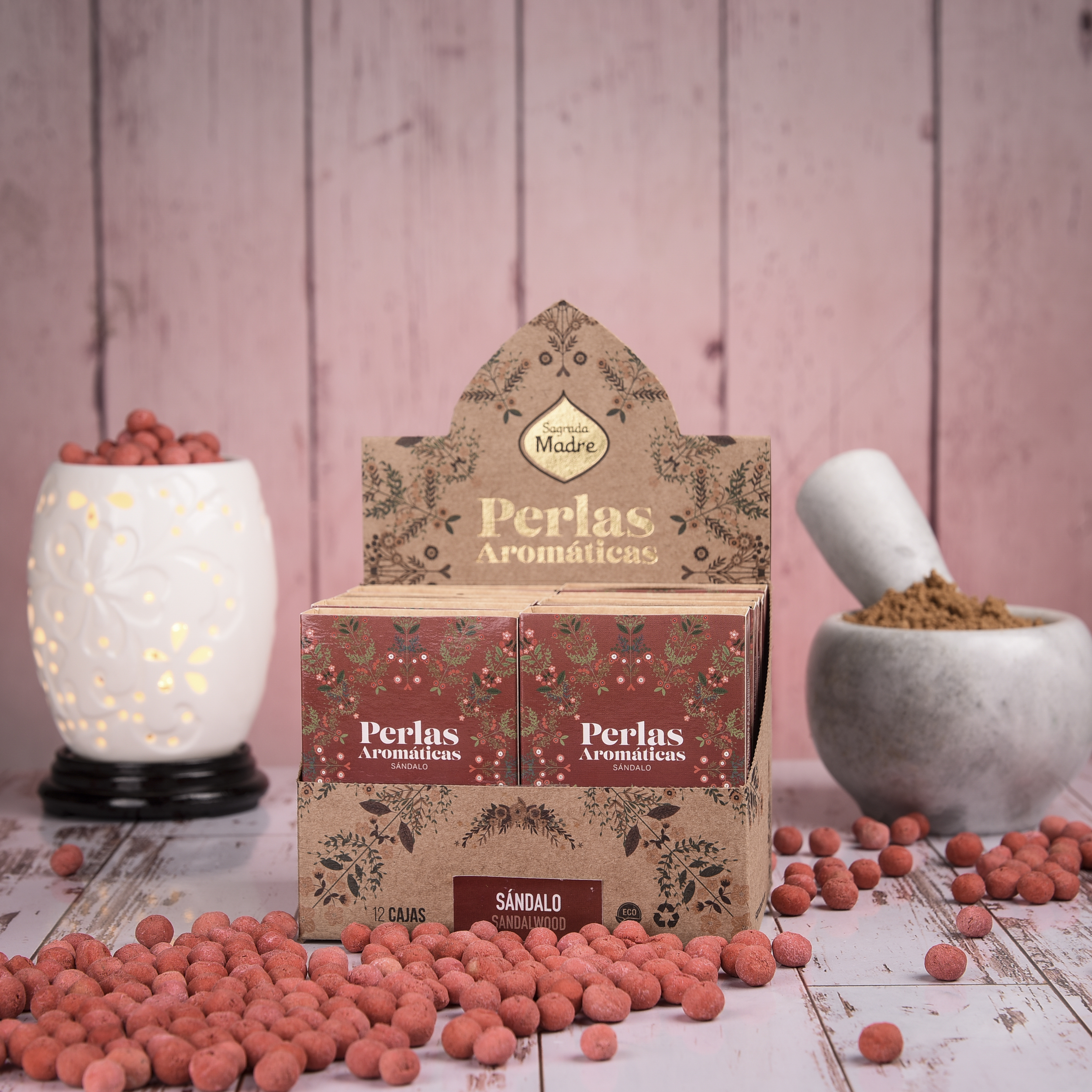 Perlas Aromáticas Sándalo Box x12