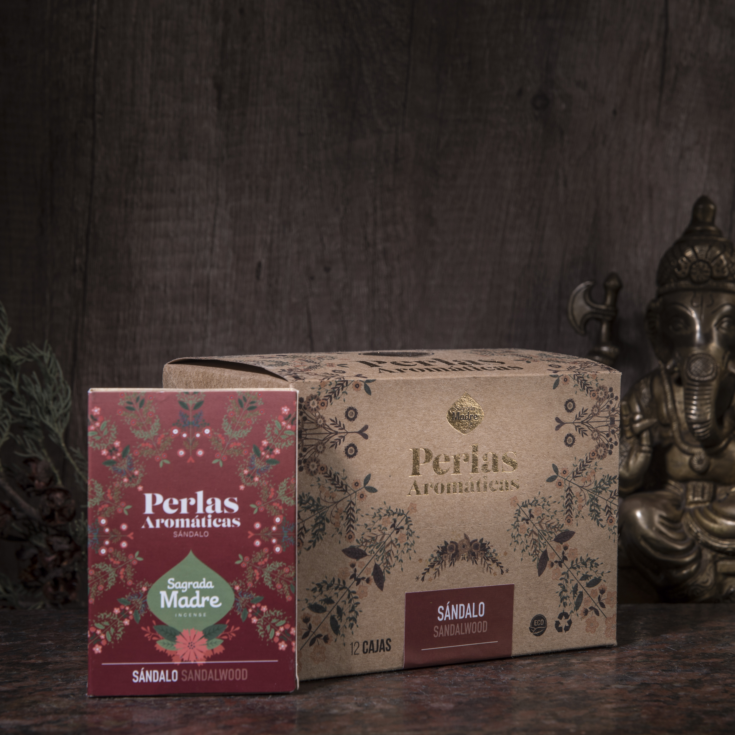 Perlas Aromáticas Sándalo Box x12