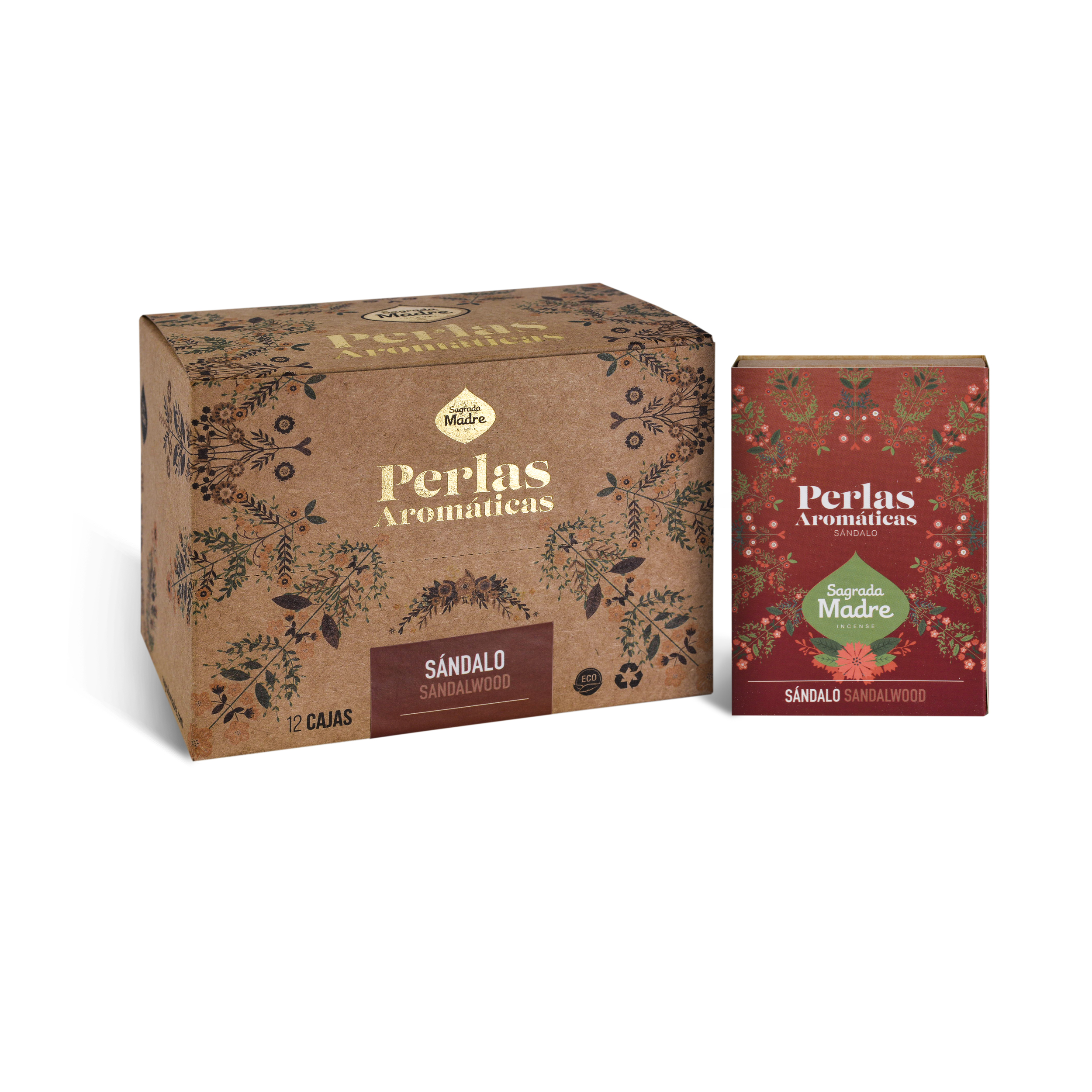 Perlas Aromáticas Sándalo Box x12