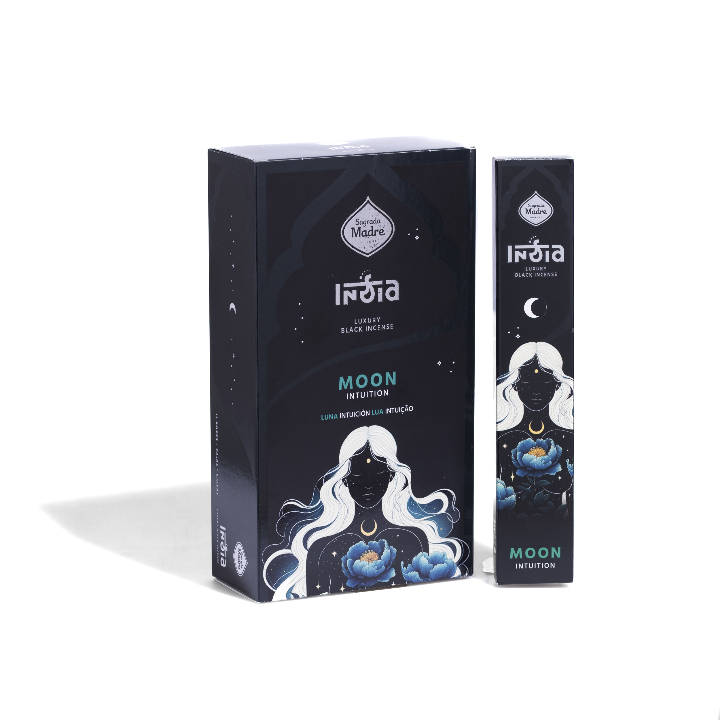 Incienso India Black Luna / Moon - Box
