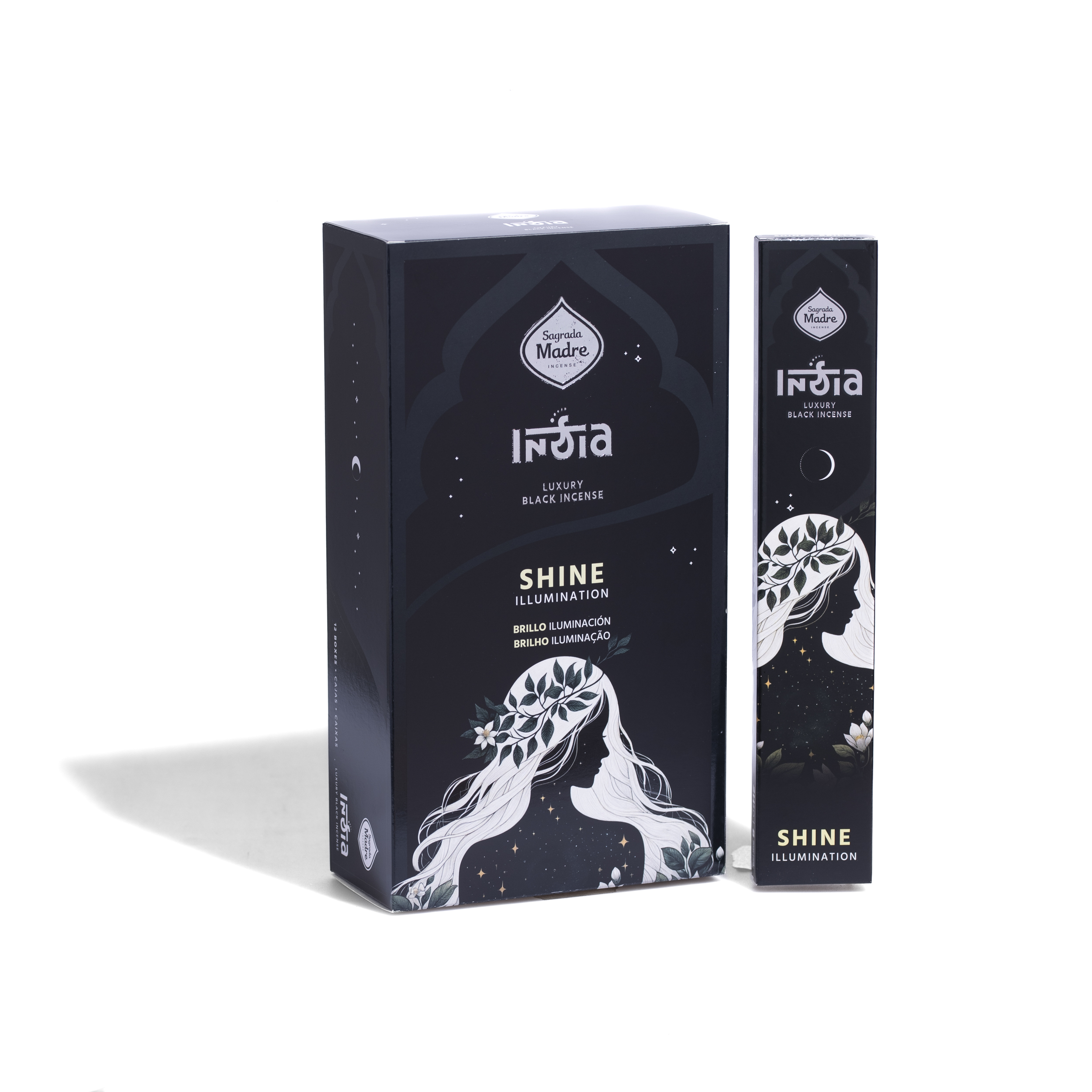 Incienso India Black Brillo / Shine - Box