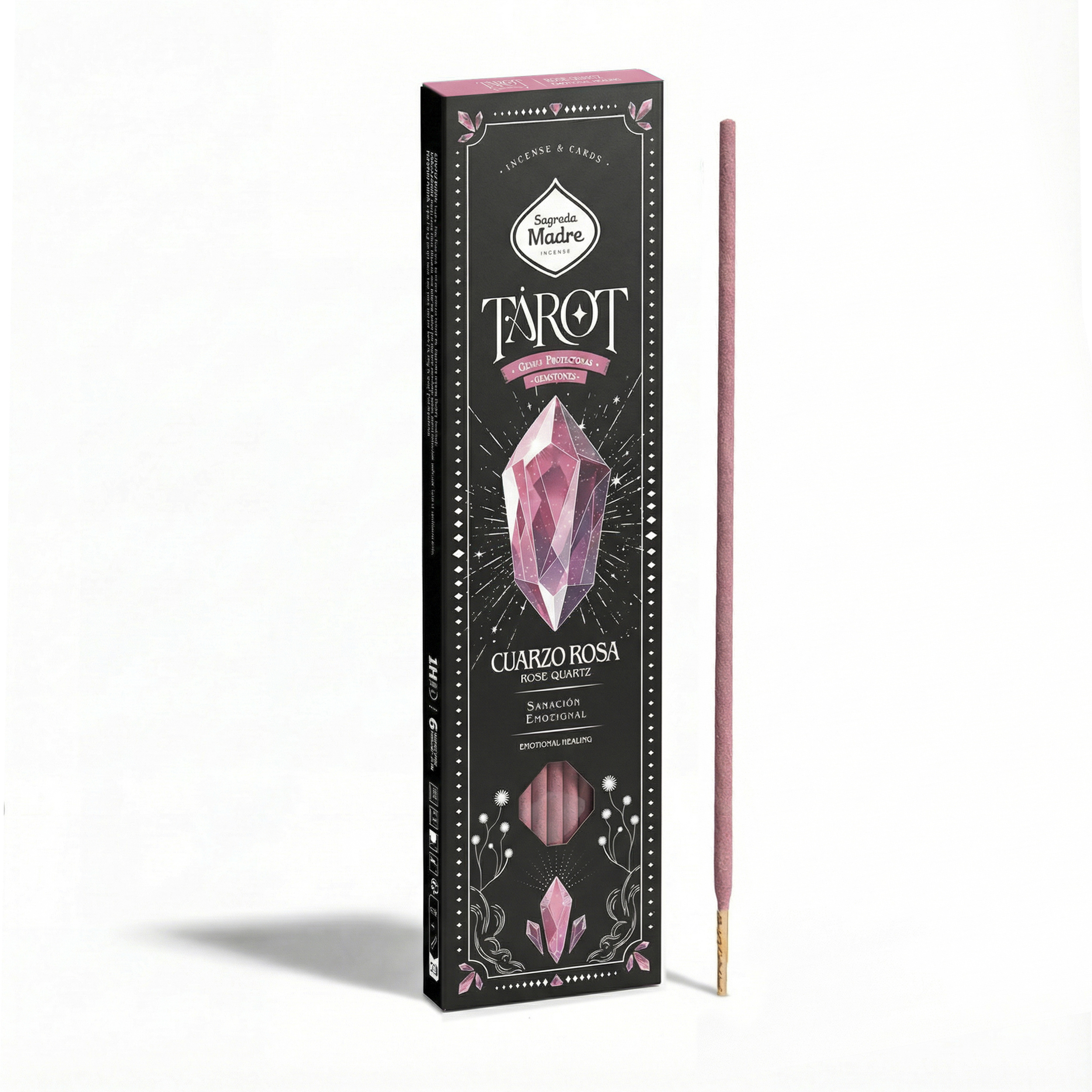 Incienso Tarot Gemas Cuarzo Rosa – Rosa Silvestre