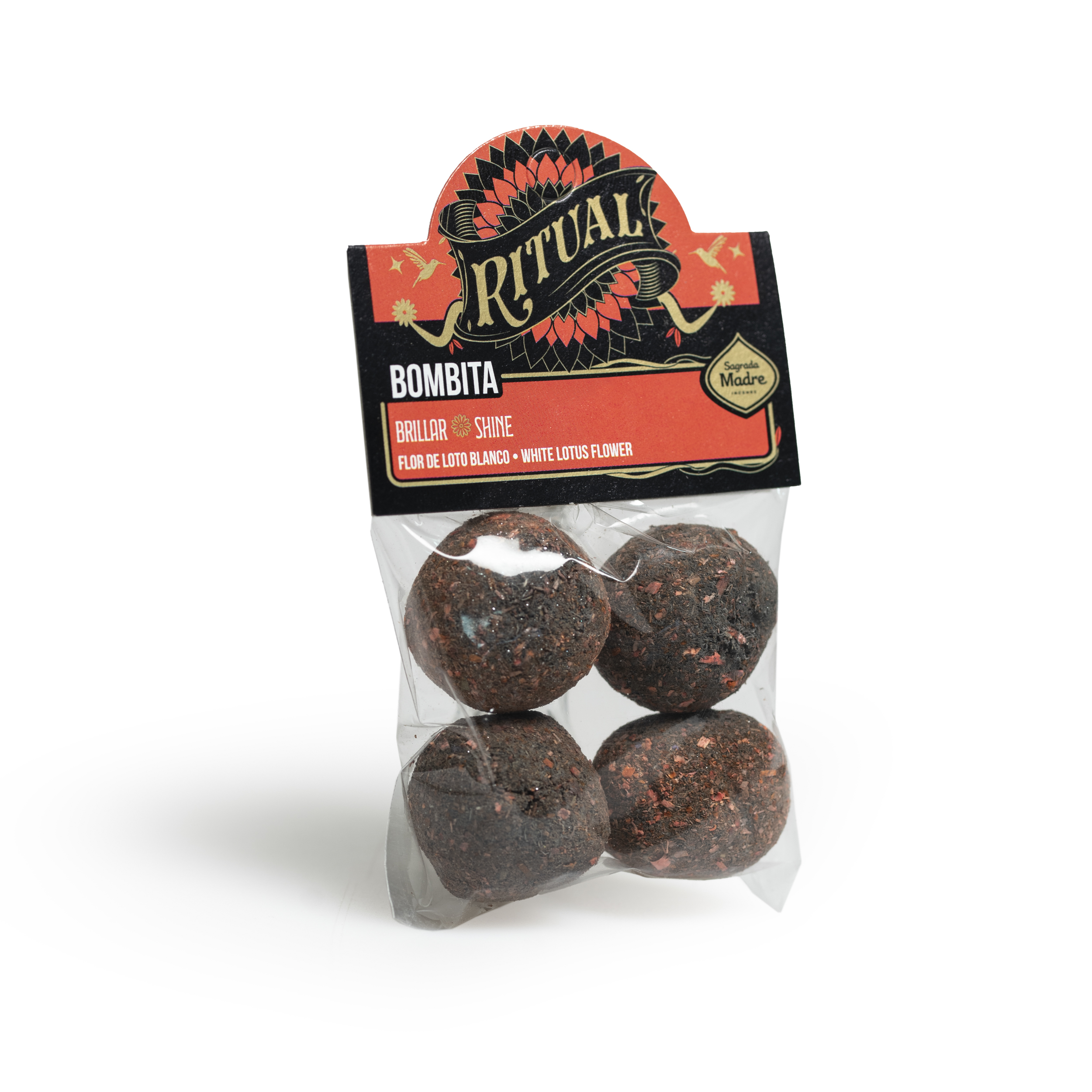 Pack Bombita Ritual x4 Brillar (Flor de Loto Blanco)