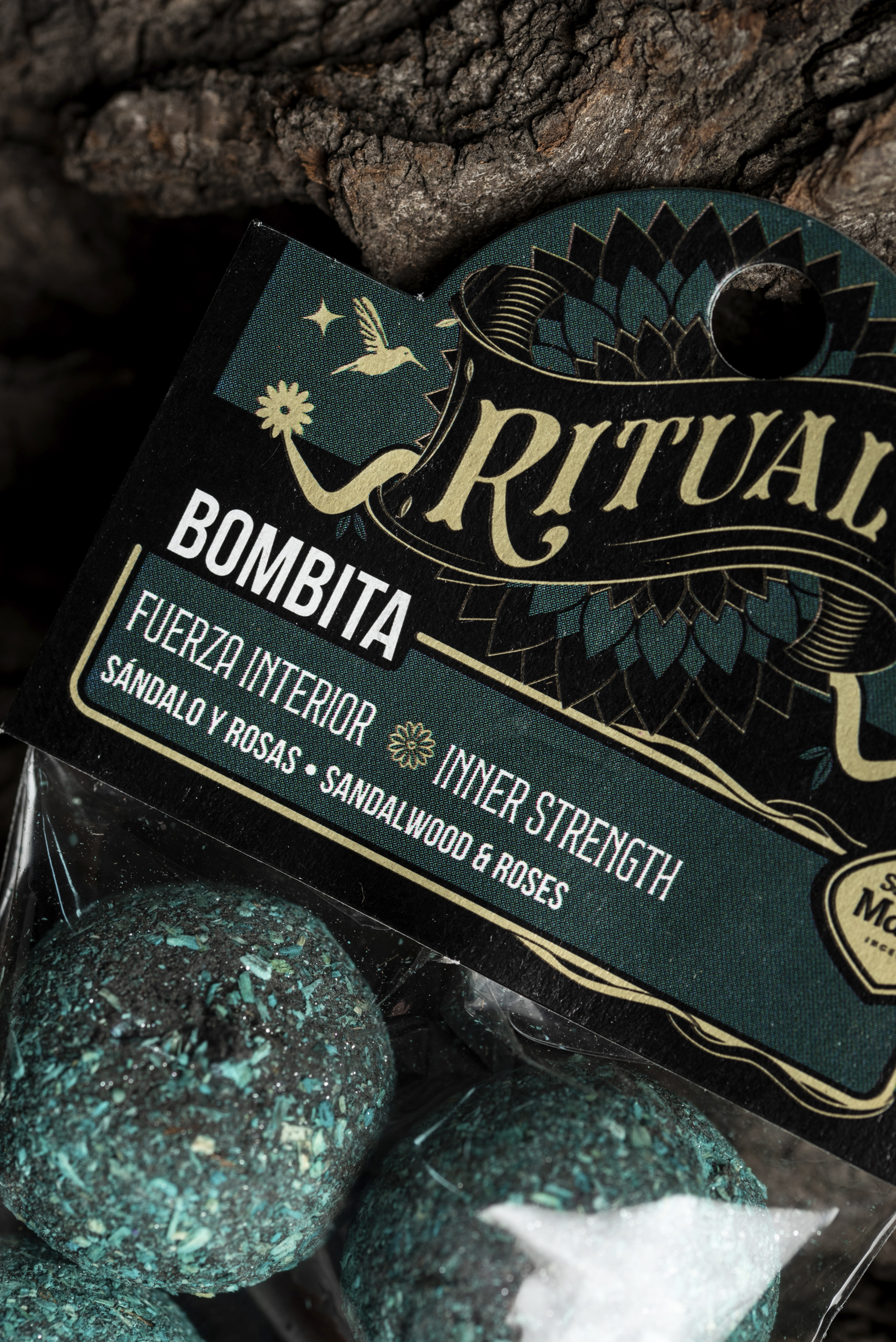 Pack Bombita Ritual x4 Fuerza Interior (Sándalo y Rosas)