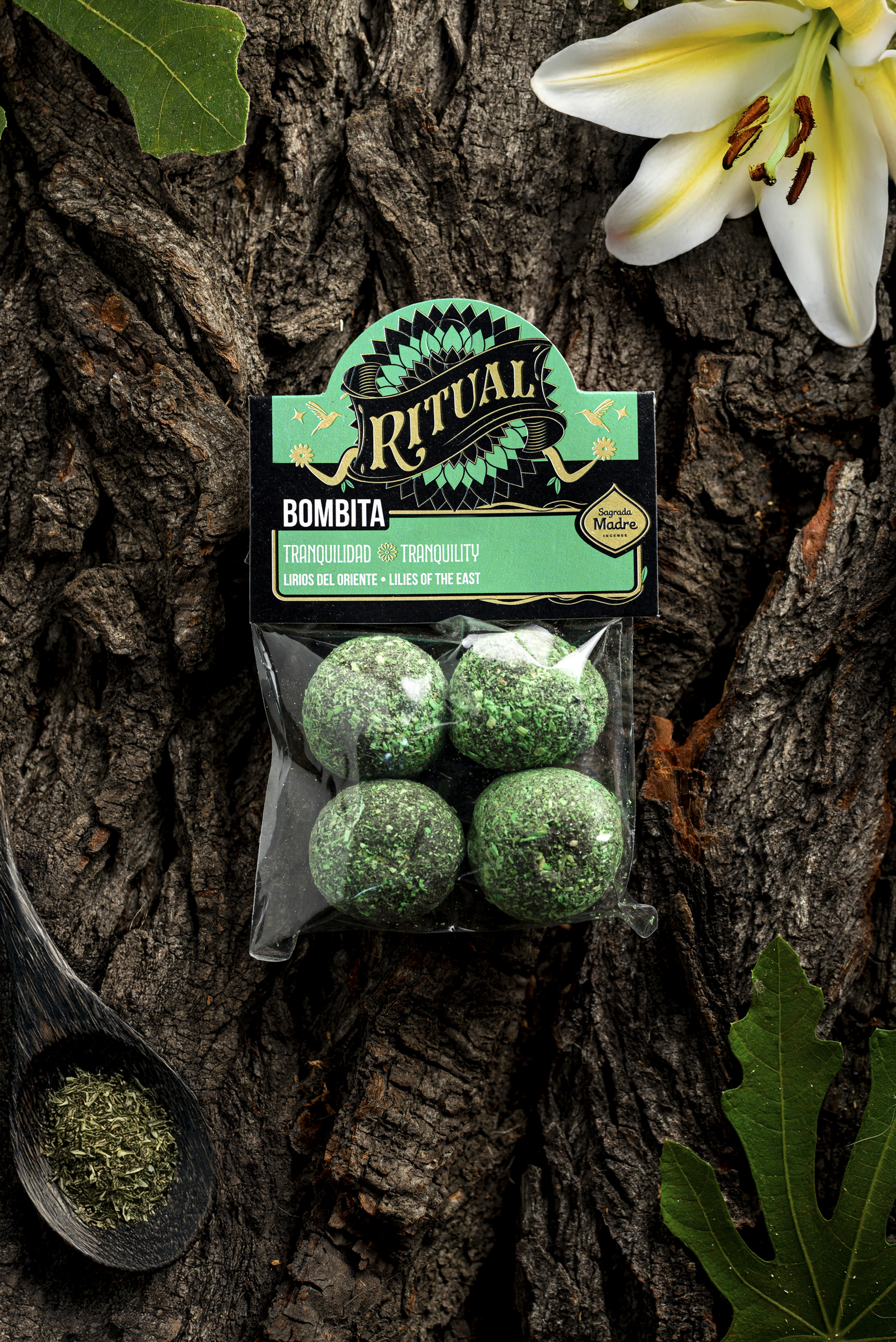 Pack Bombita Ritual x4 Tranquilidad (Lirios de Oriente)