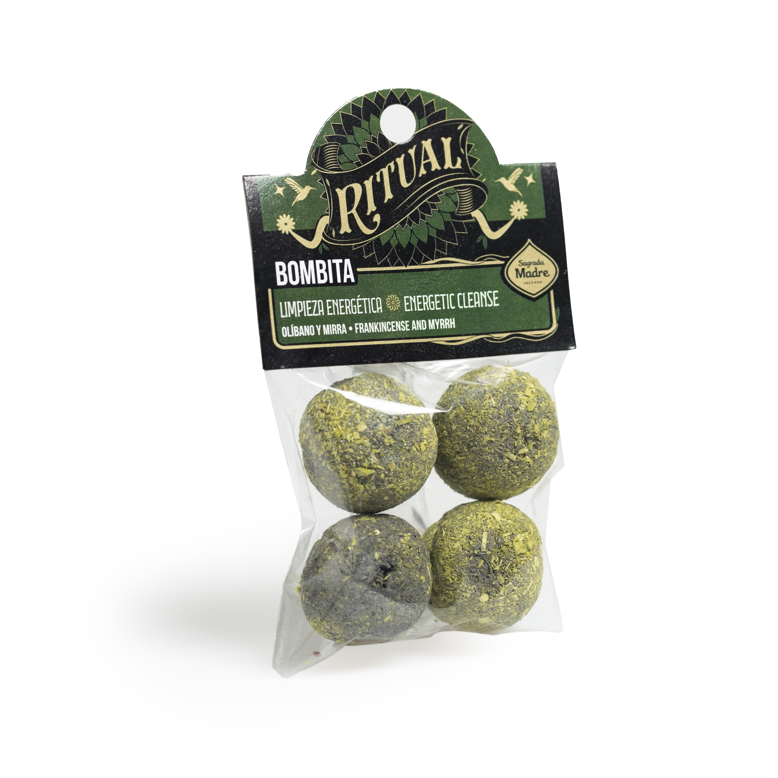 Pack Bombita Ritual x4 Limpieza Energética (Olíbano y Mirra)