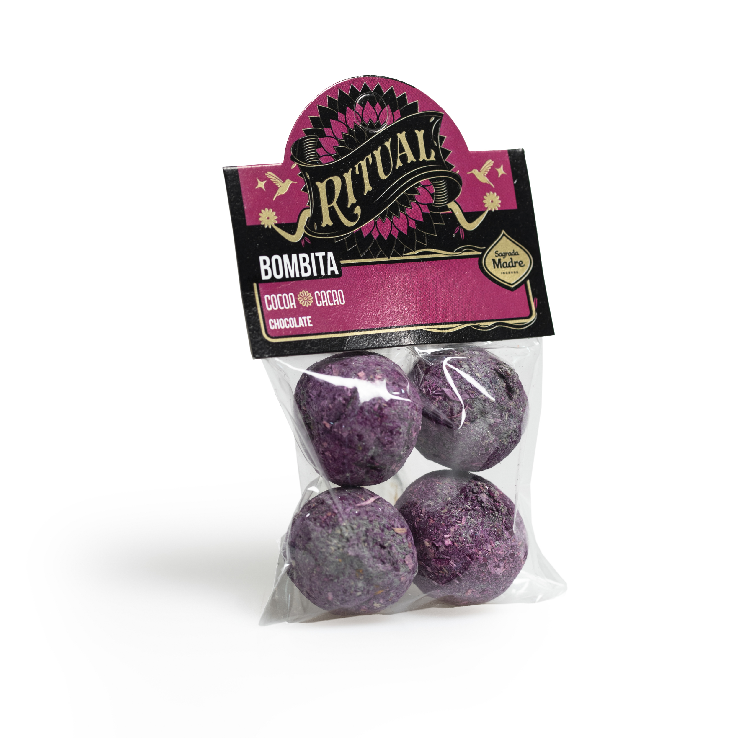 Pack Bombita Ritual x4 Cacao — Sanación (Aroma a Chocolate)