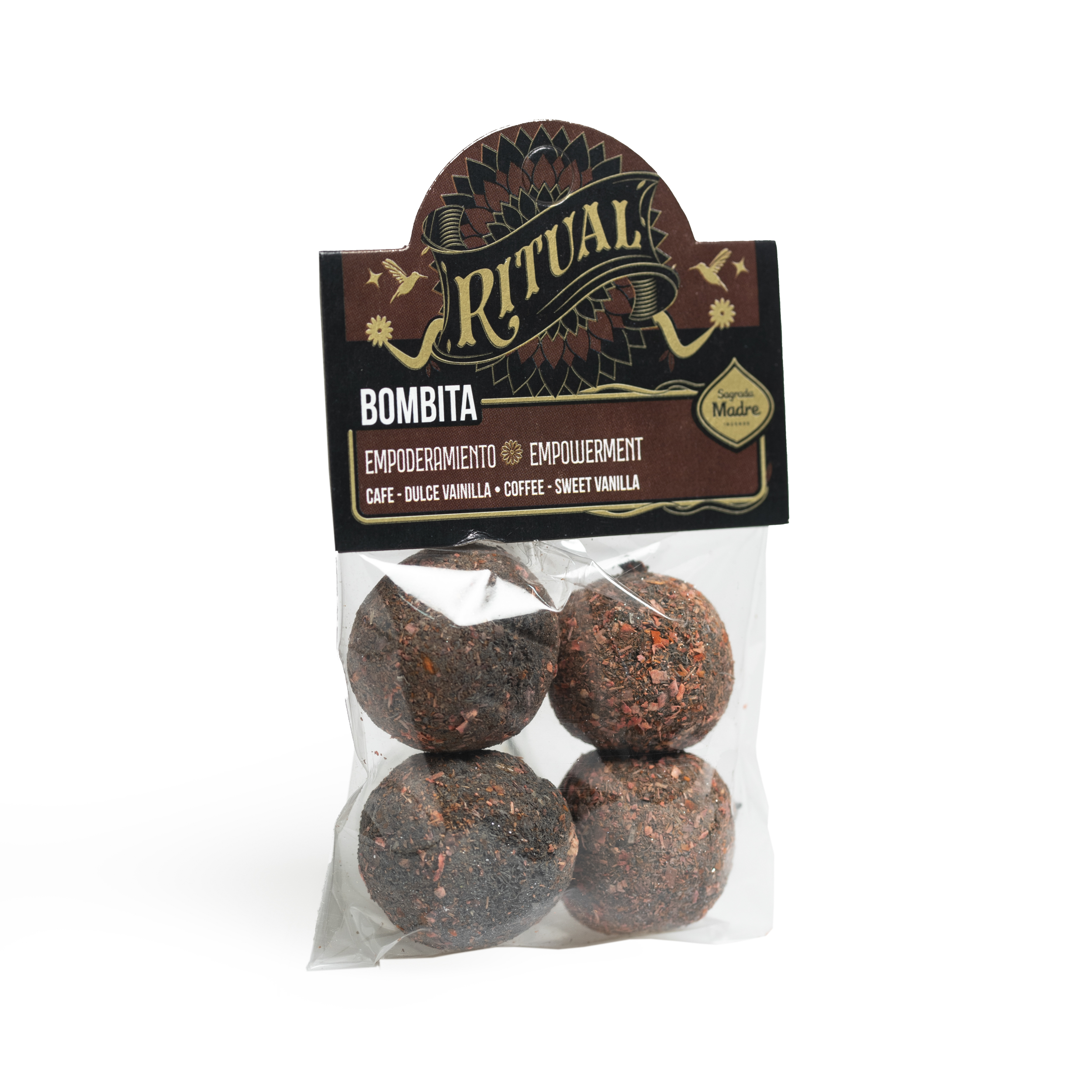 Pack Bombita Ritual x4 Empoderamiento (Café y Vainilla Dulce)