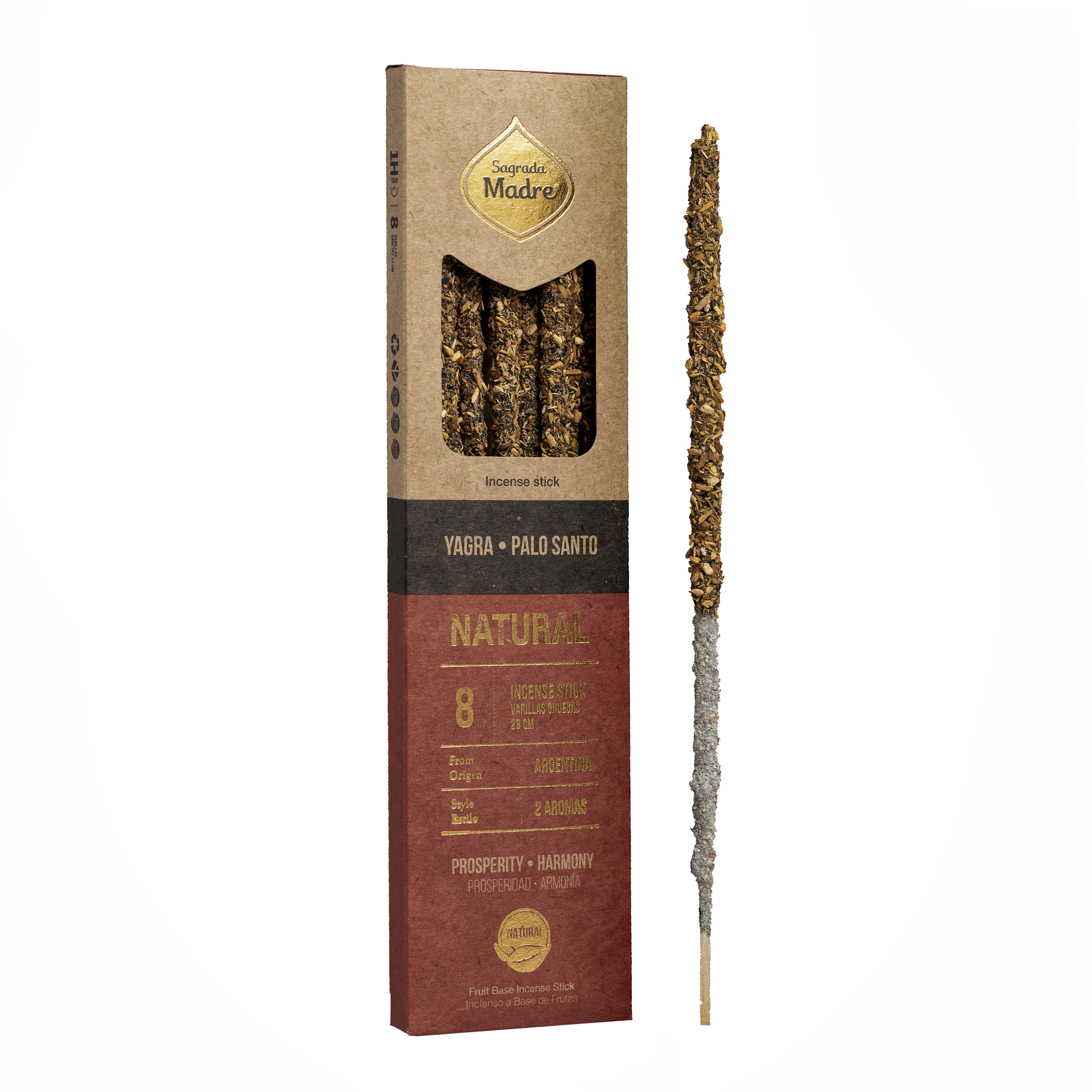 Incienso Natural Doble Aroma Yagra y Palo Santo