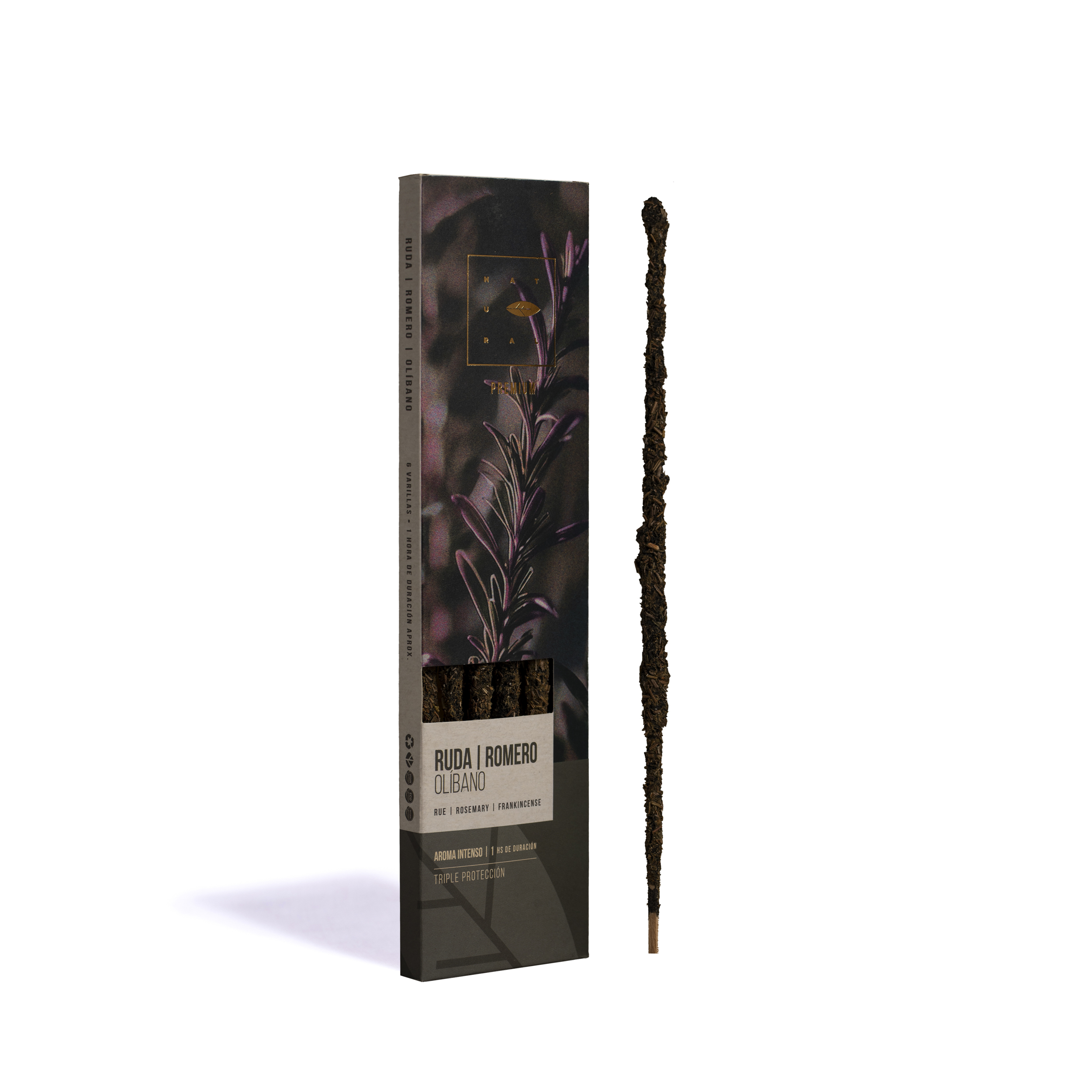 Incienso Natural Premium Ruda, Romero y Olíbano