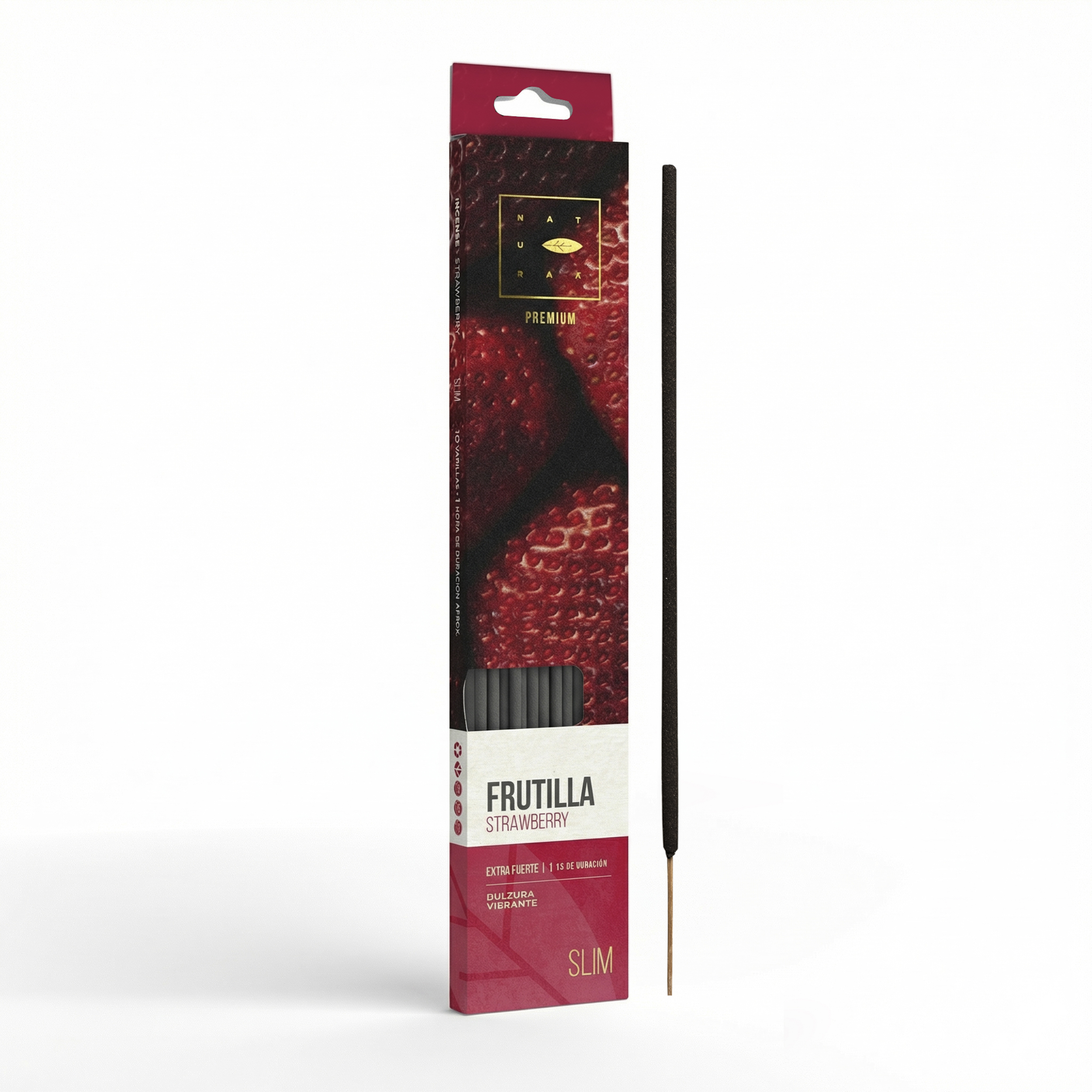 Incienso Natural Premium Slim Frutilla
