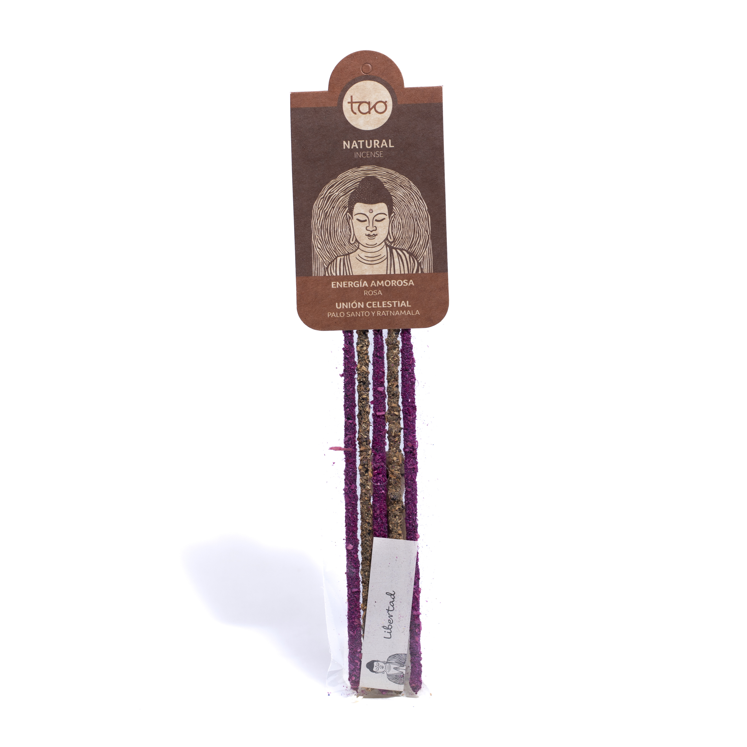 Incienso TAO Combinado Rosa, Palo Santo y Ratnamala x6
