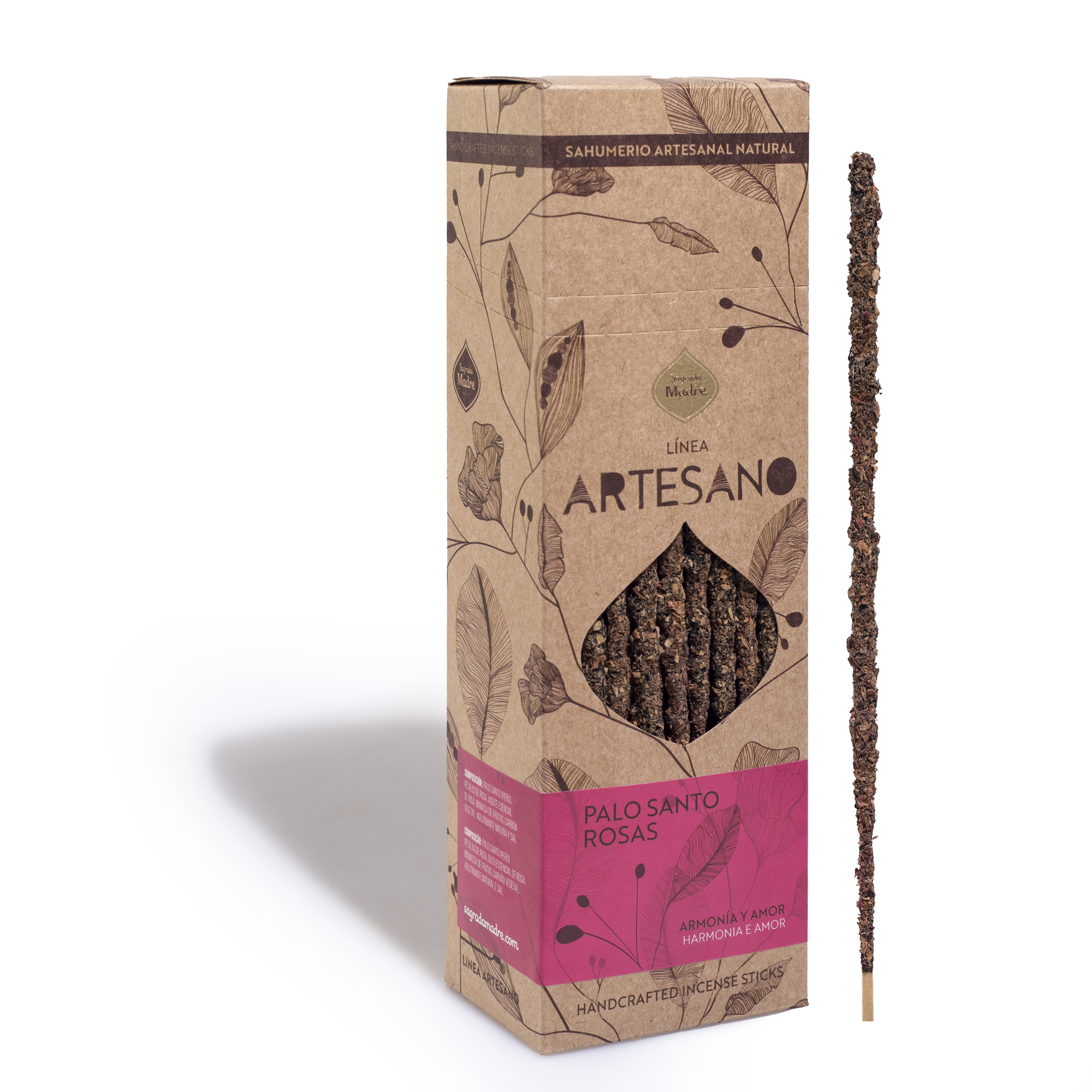 Incienso Artesano Palo Santo - Rosa x30