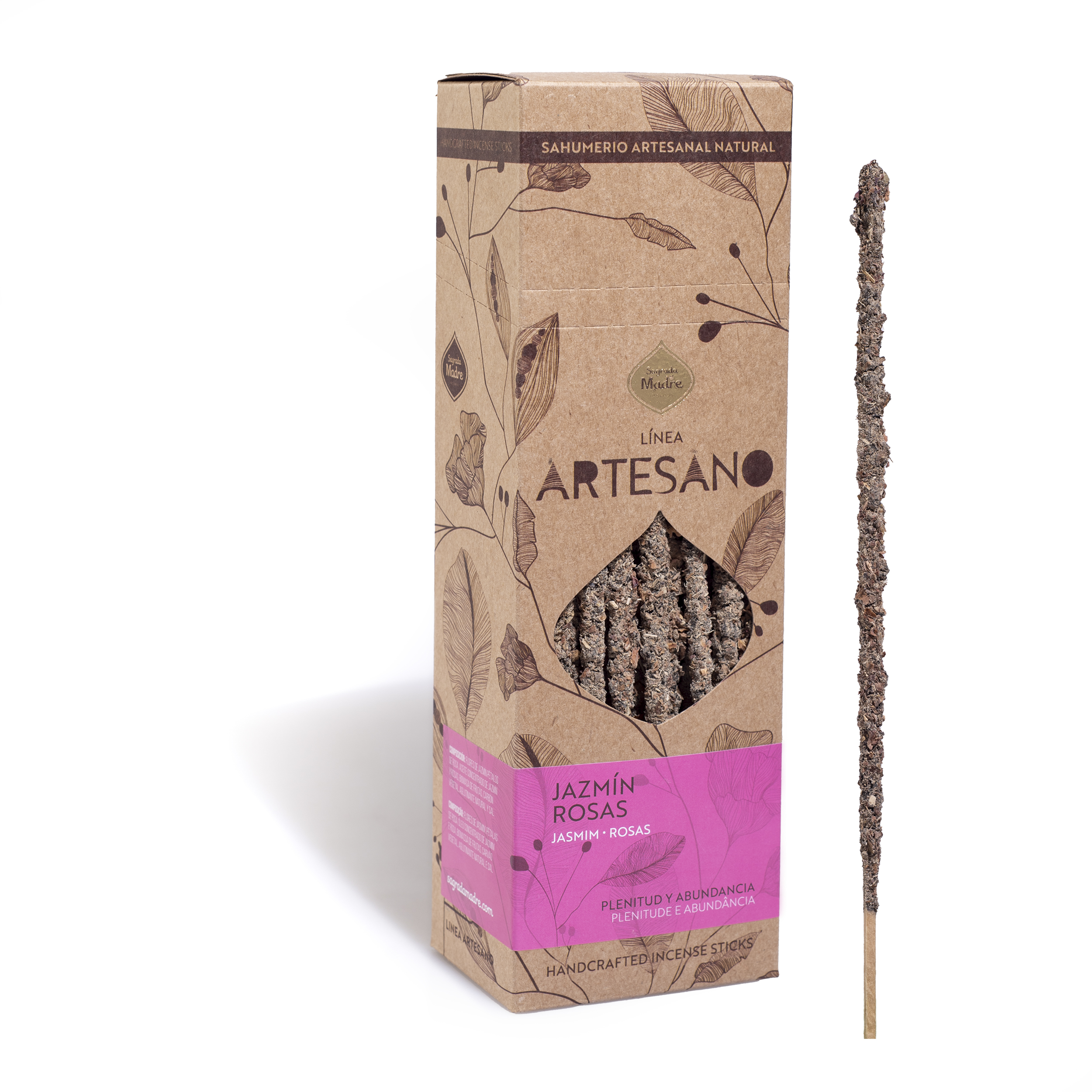 Incienso Artesano Jazmín - Rosa x30
