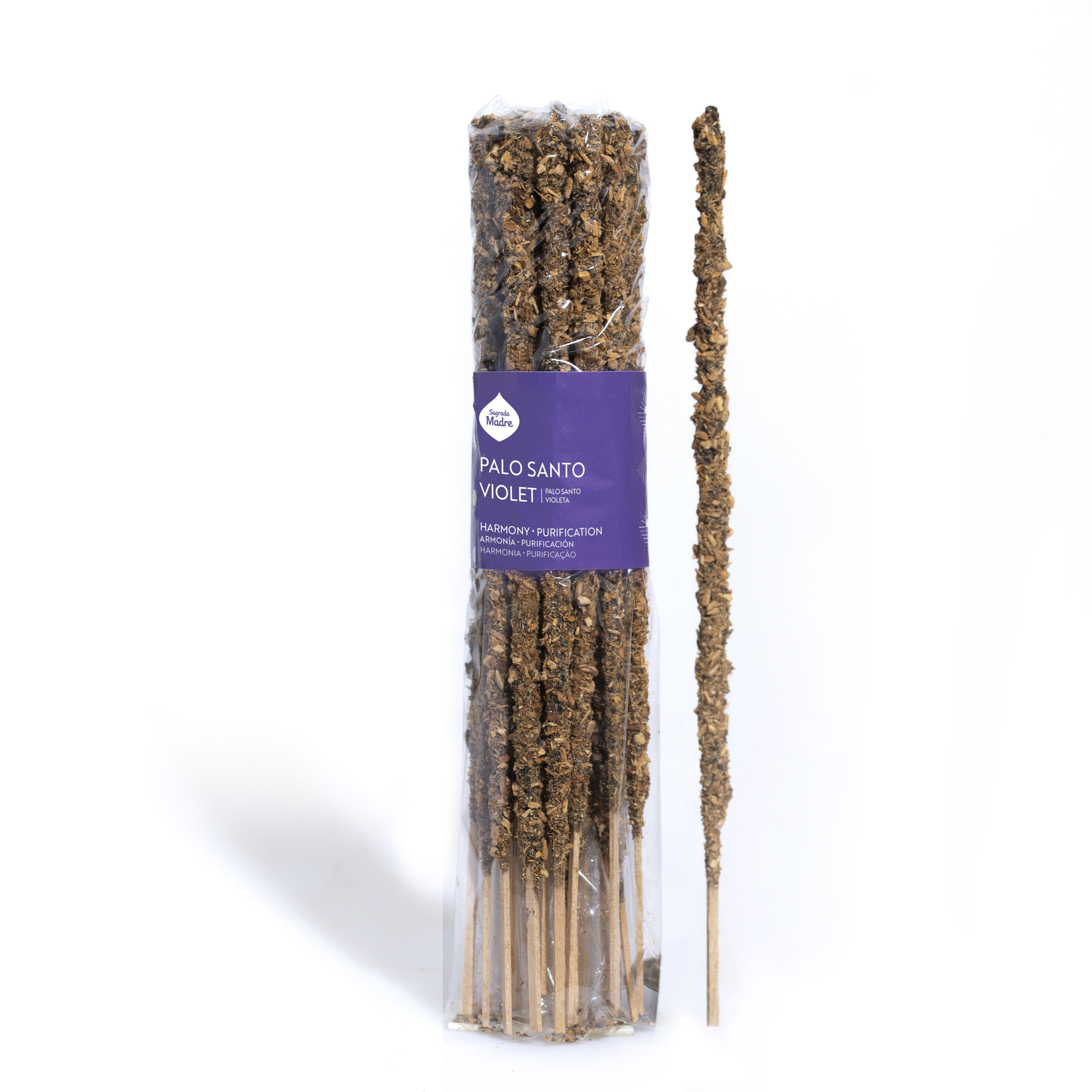 Incienso Sagrada Madre Palo Santo y Violetas x20