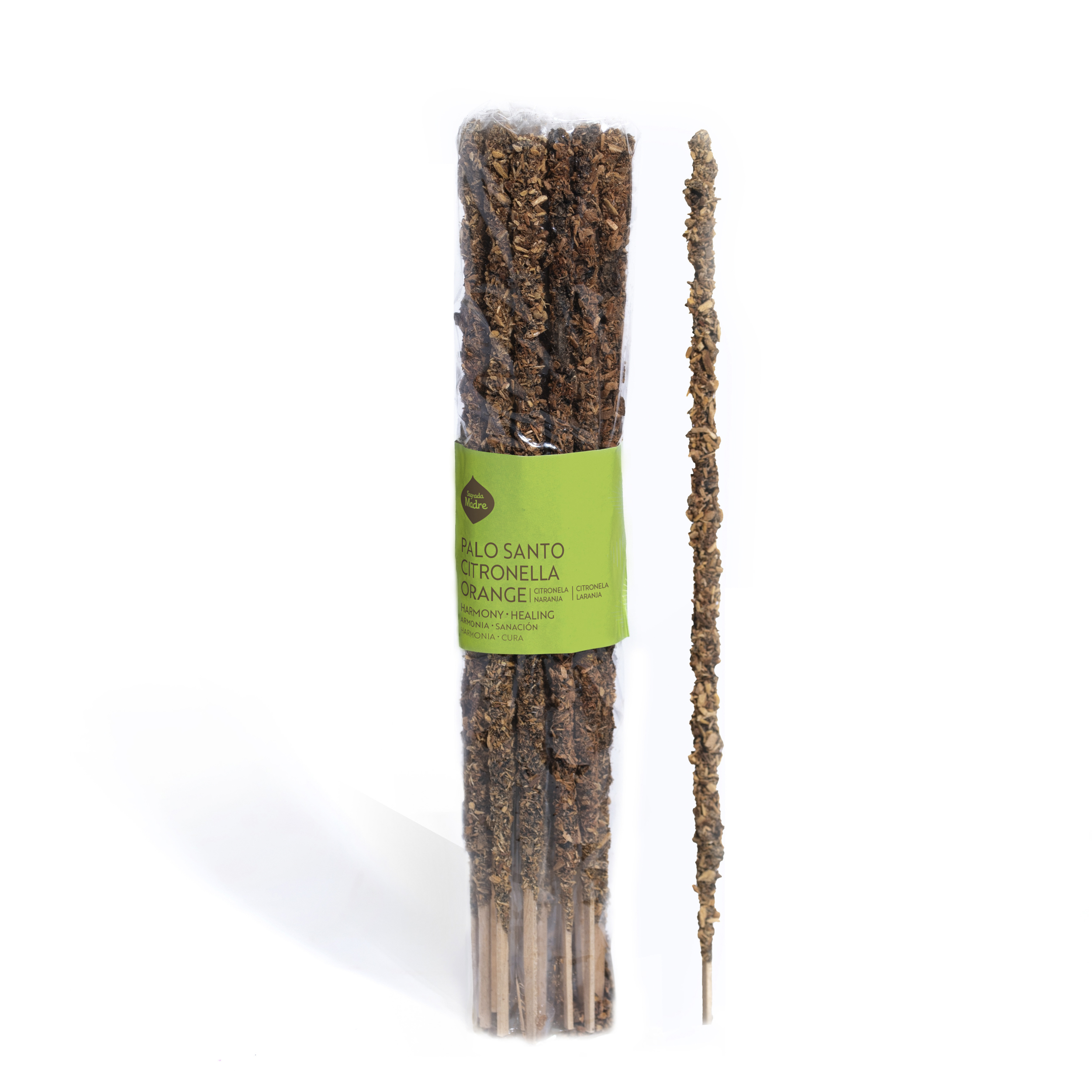 Incienso Sagrada Madre Palo Santo, Citronela y Naranja x20