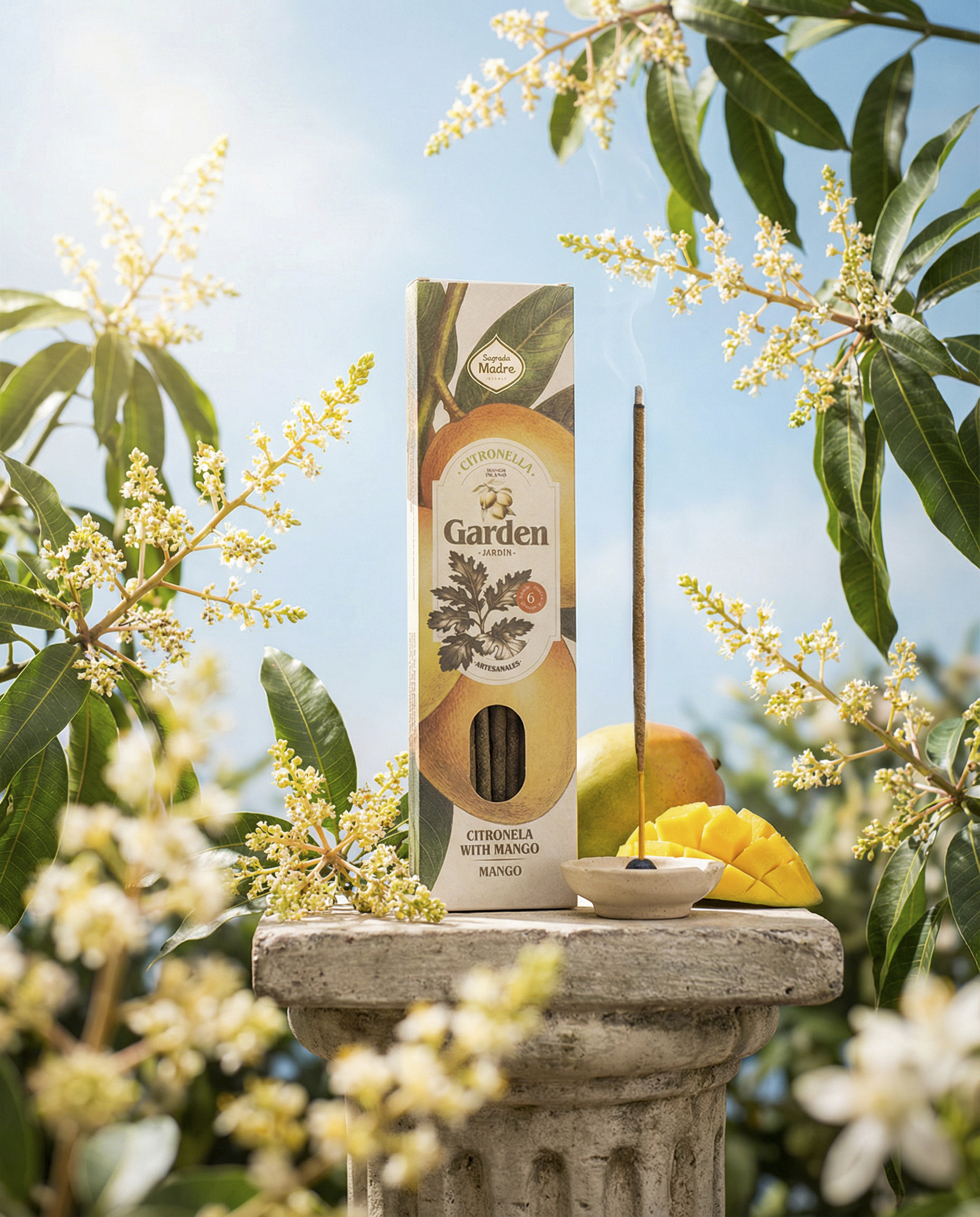 Incienso Garden Citronela y Mango